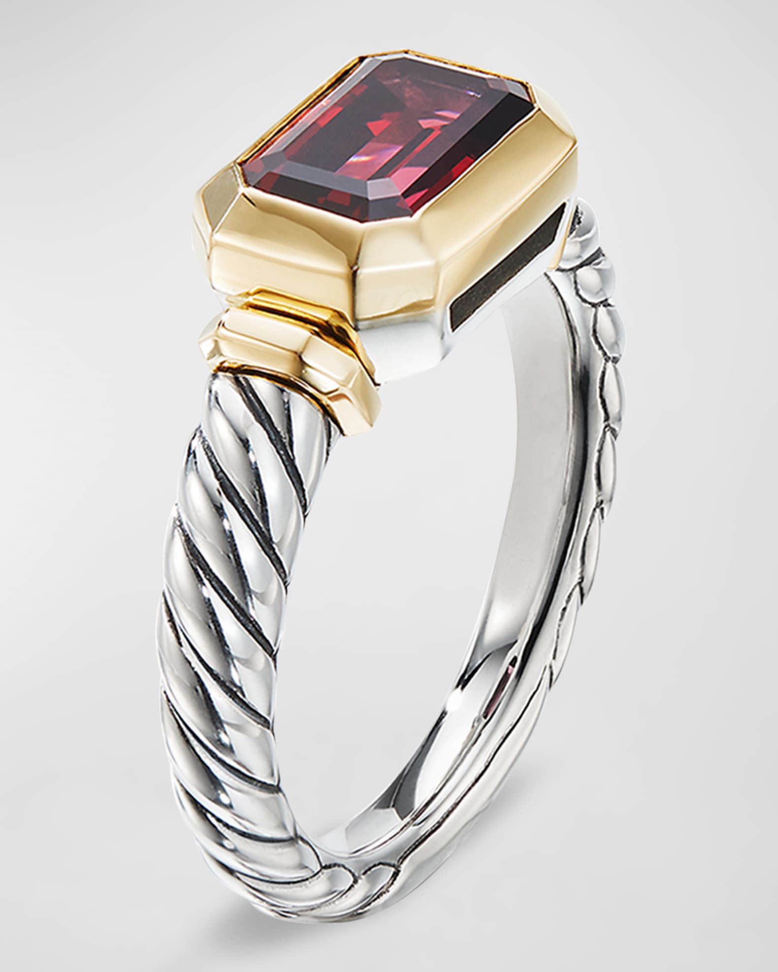 David Yurman Novella Stone Ring w/ 18k Gold Neiman Marcus