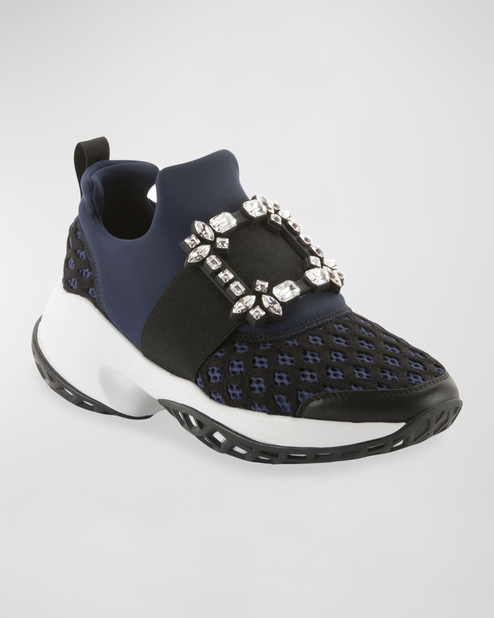 Running Strass Buckle Stretch Sneakers 1