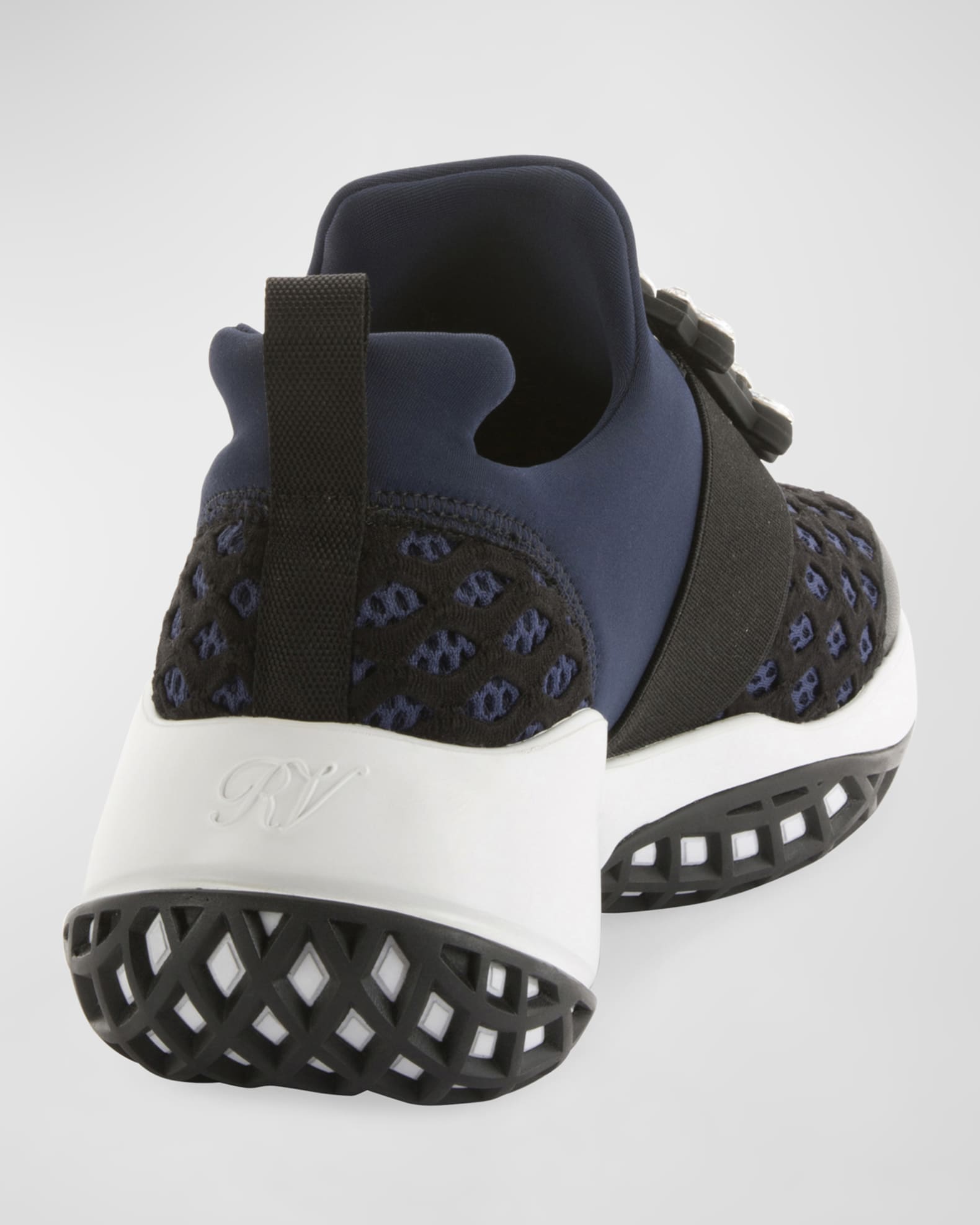 スニーカー ROGER VIVIER RUN STRASS BUCKLE SNEAKERS Roger Vivier Viv Run Strass Buckle Sneakers | Saks Fifth Avenue