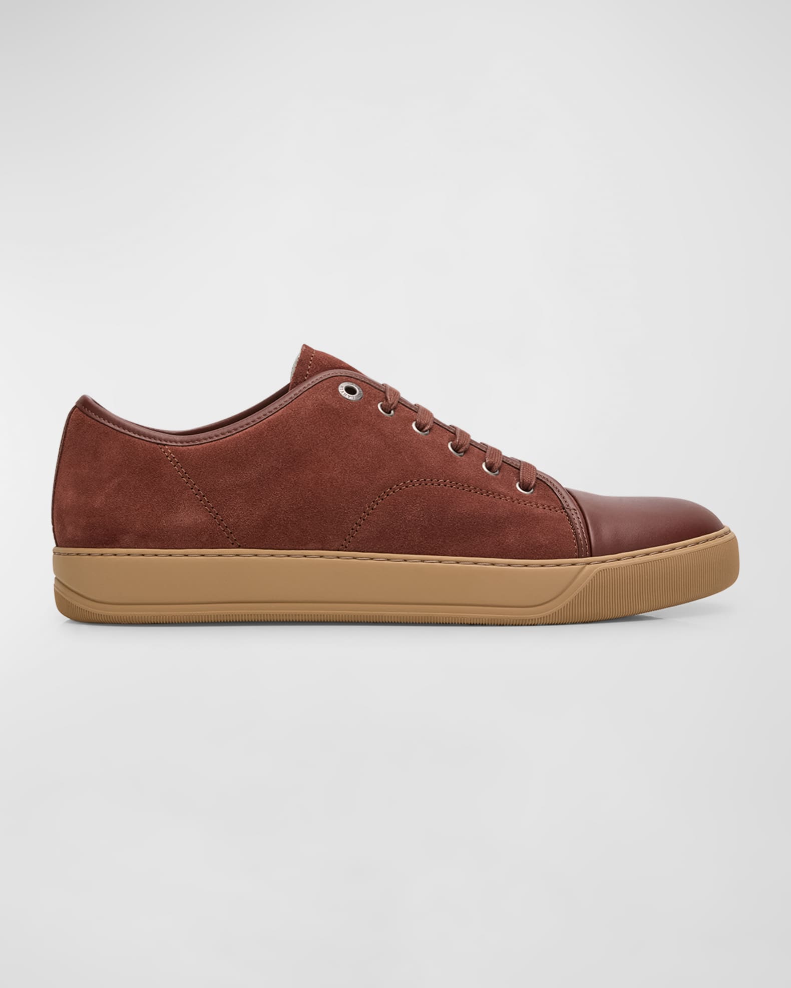Men's Matte Cap-Toe Low-Top Sneakers 0