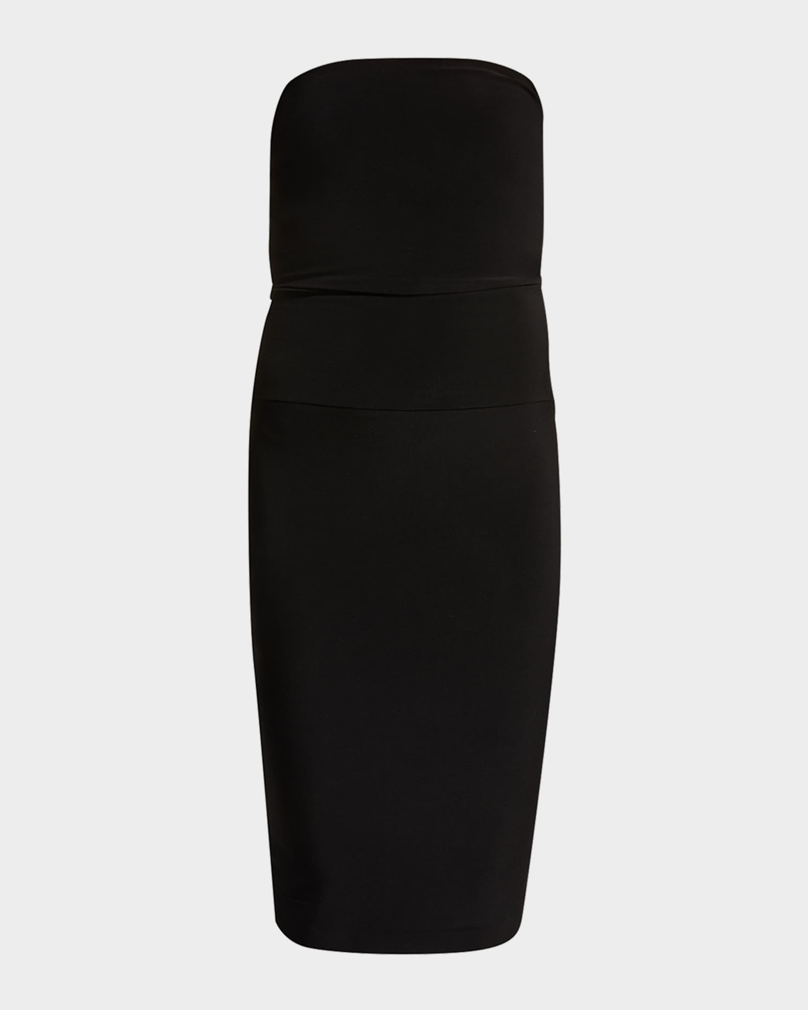 Strapless Knee-Length Fitted Dress 0
