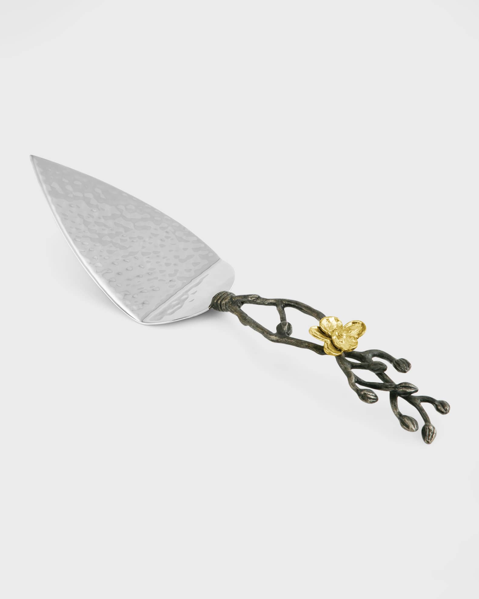 Gold Orchid Cake Server 0