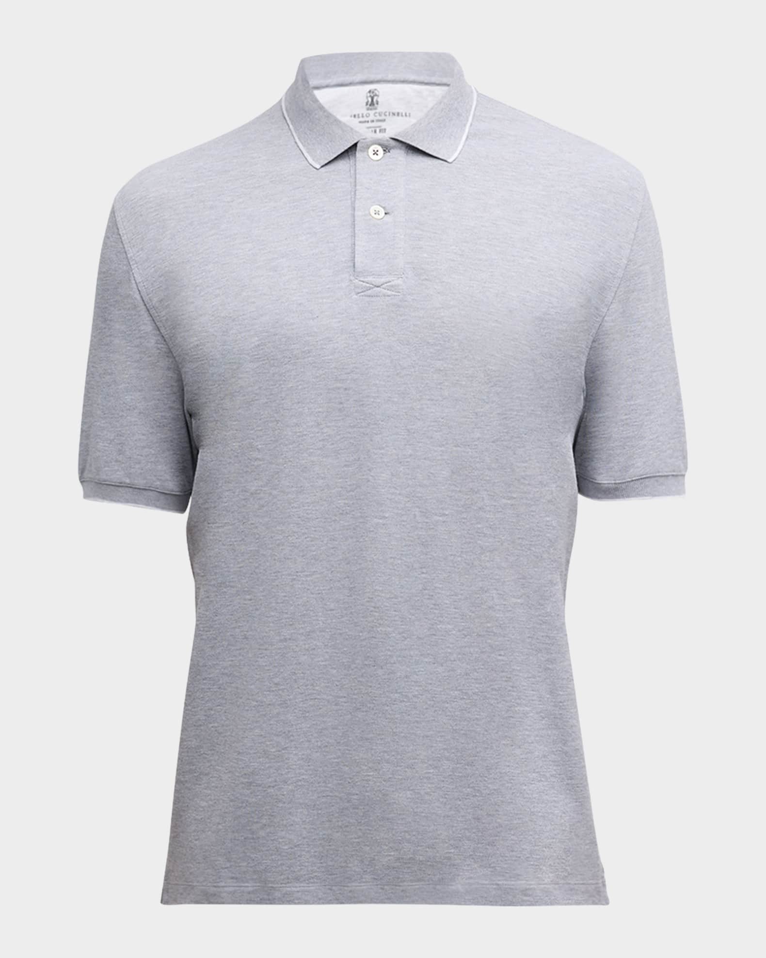 Men's Solid Pique Polo Shirt 0