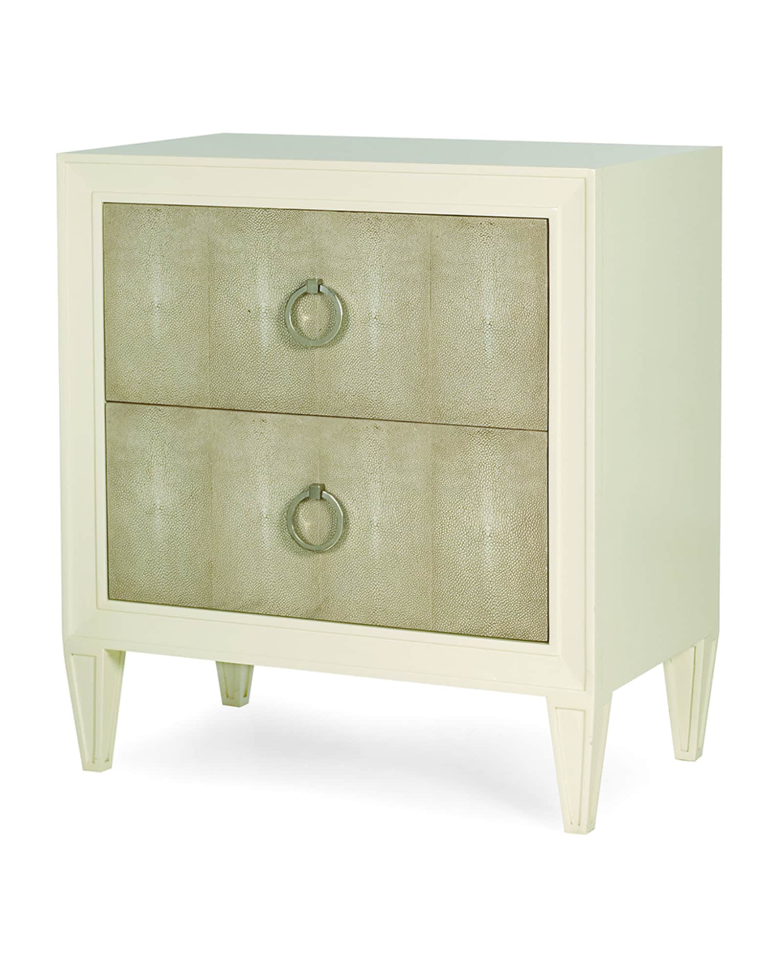 Taylor Faux-Shagreen Night Stand 0