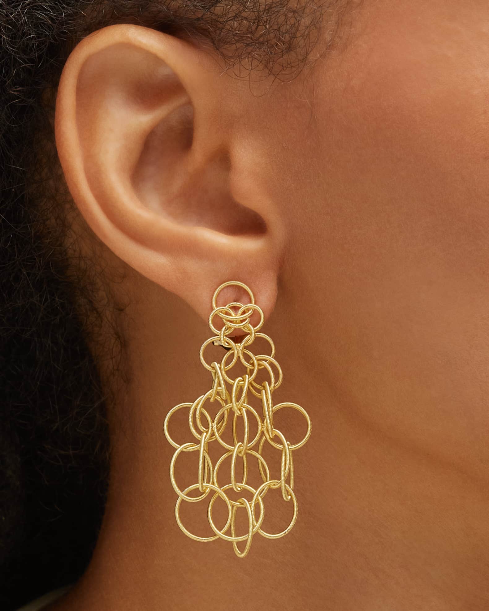 Hawaii 18K Gold Chandelier Earrings 1