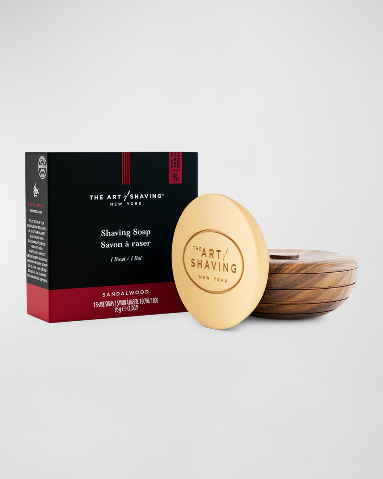 Sandalwood Shaving Soap With Bowl 1
