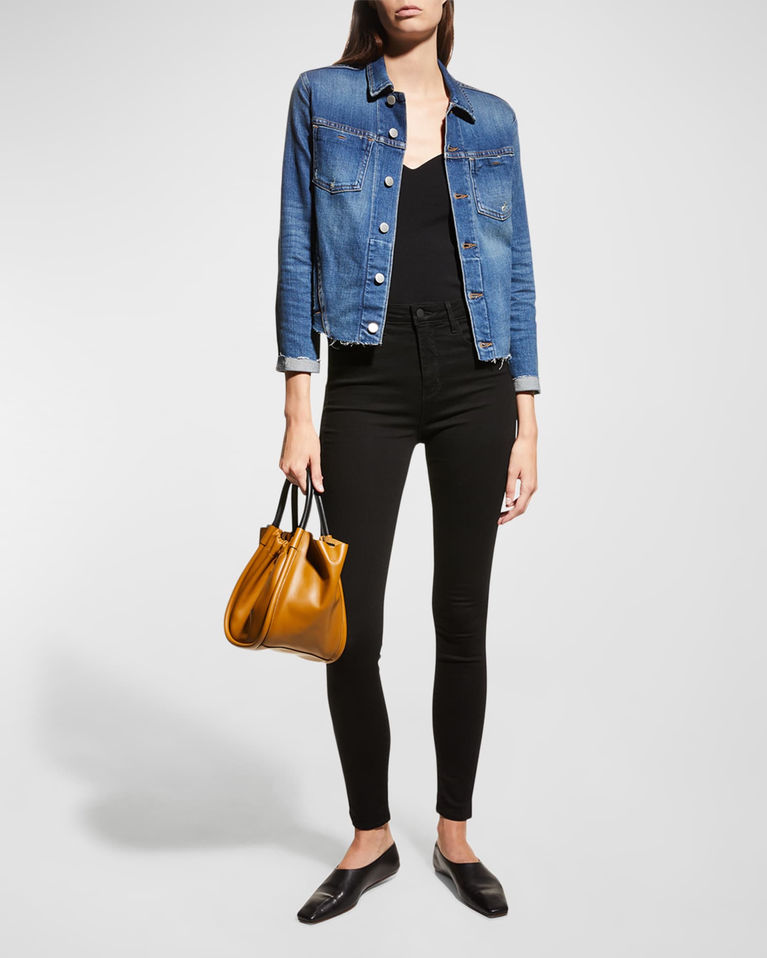 Janelle Slim Raw-Edge Jacket 1