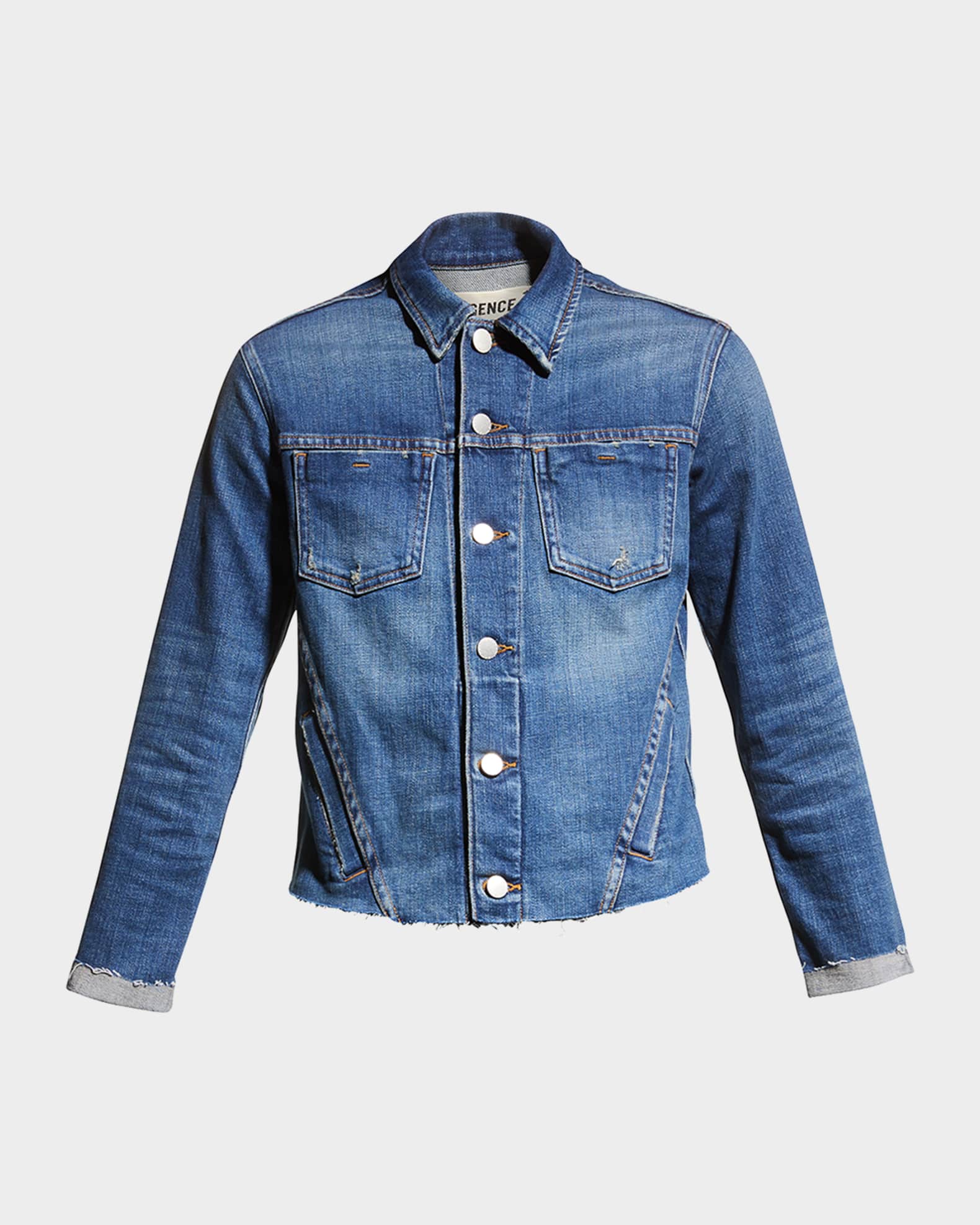 Janelle Slim Raw-Edge Jacket 0