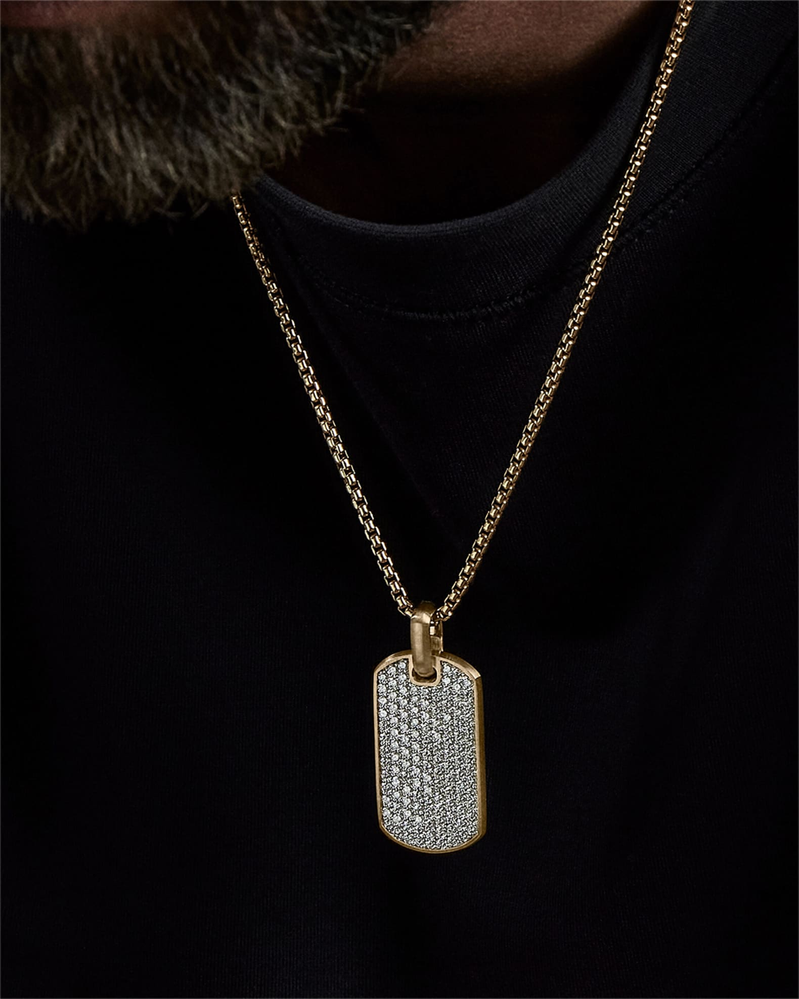 David yurman mens dog tag necklace hot sale