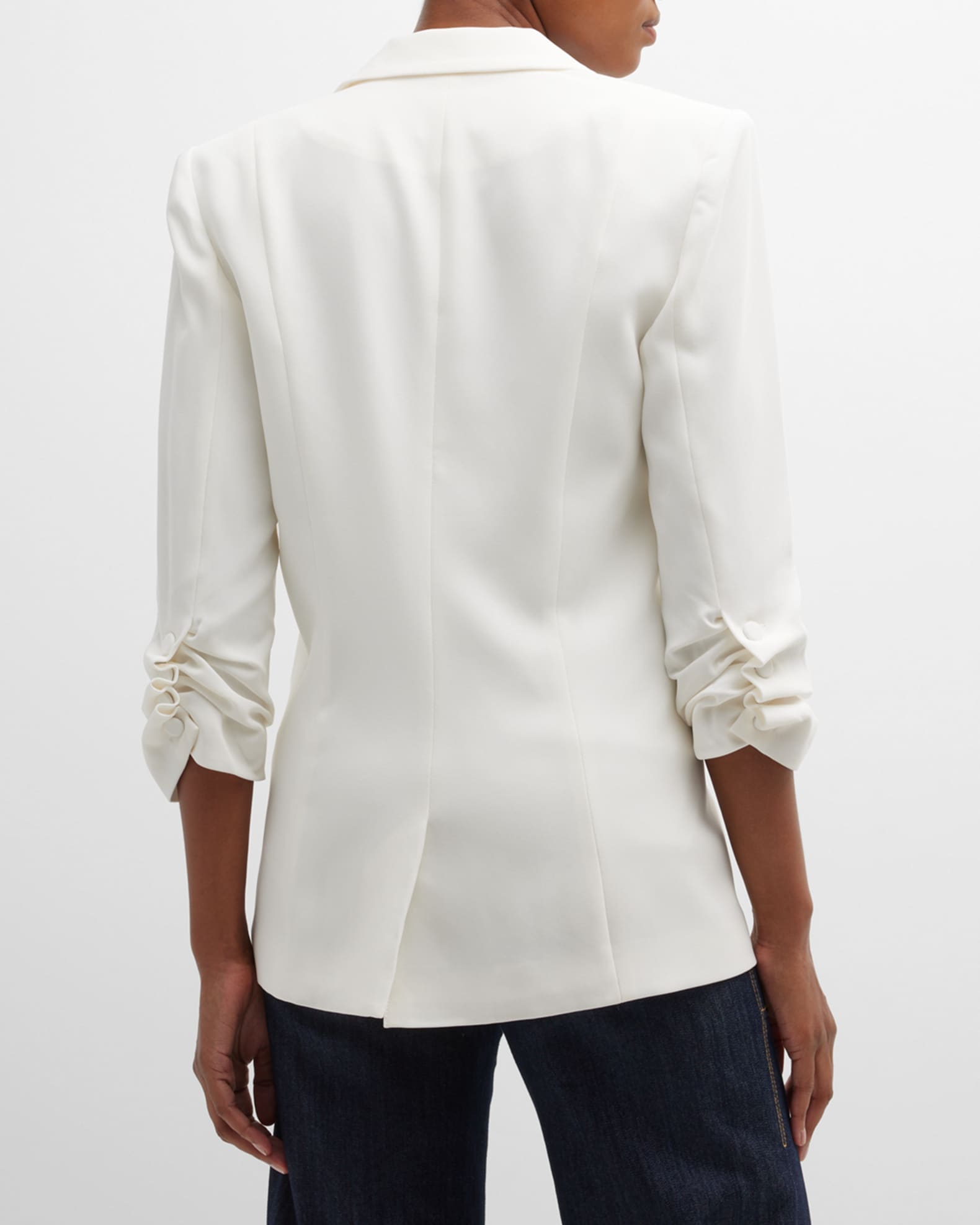 Cinq A Sept Crepe Khloe Blazer Ivory