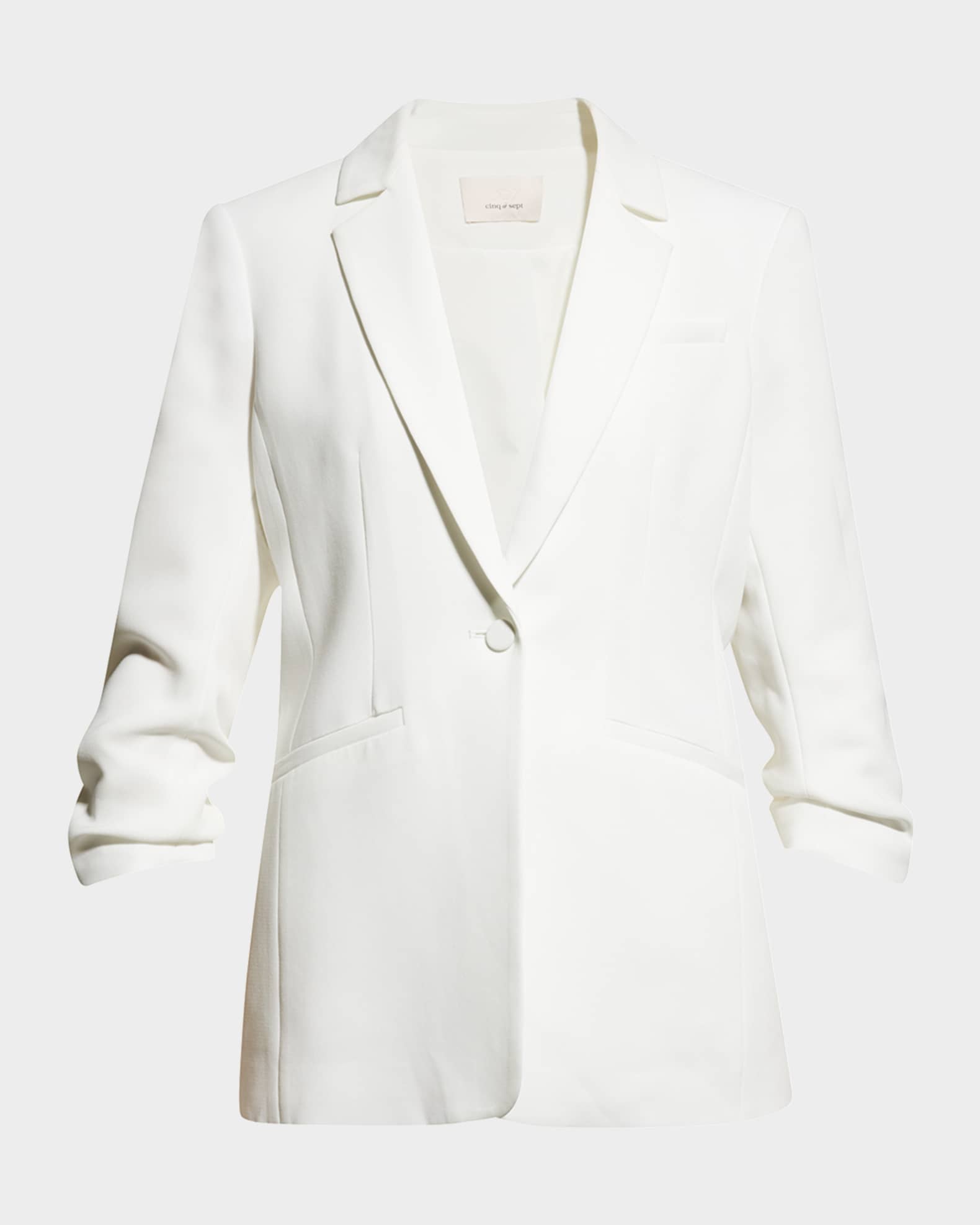 Khloe Crepe 3/4-Sleeve Blazer 0