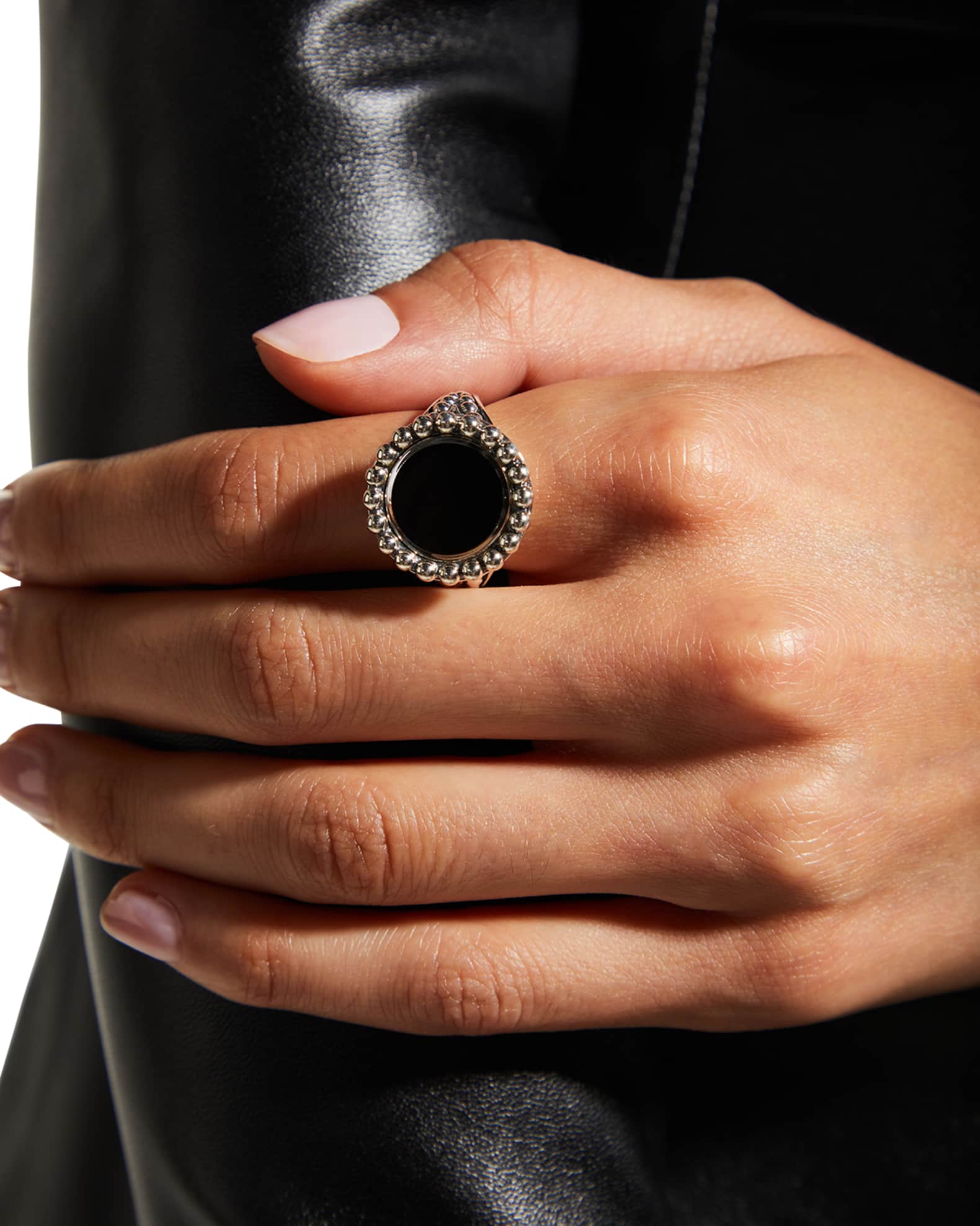 Maya 13mm Round Inlay Ring