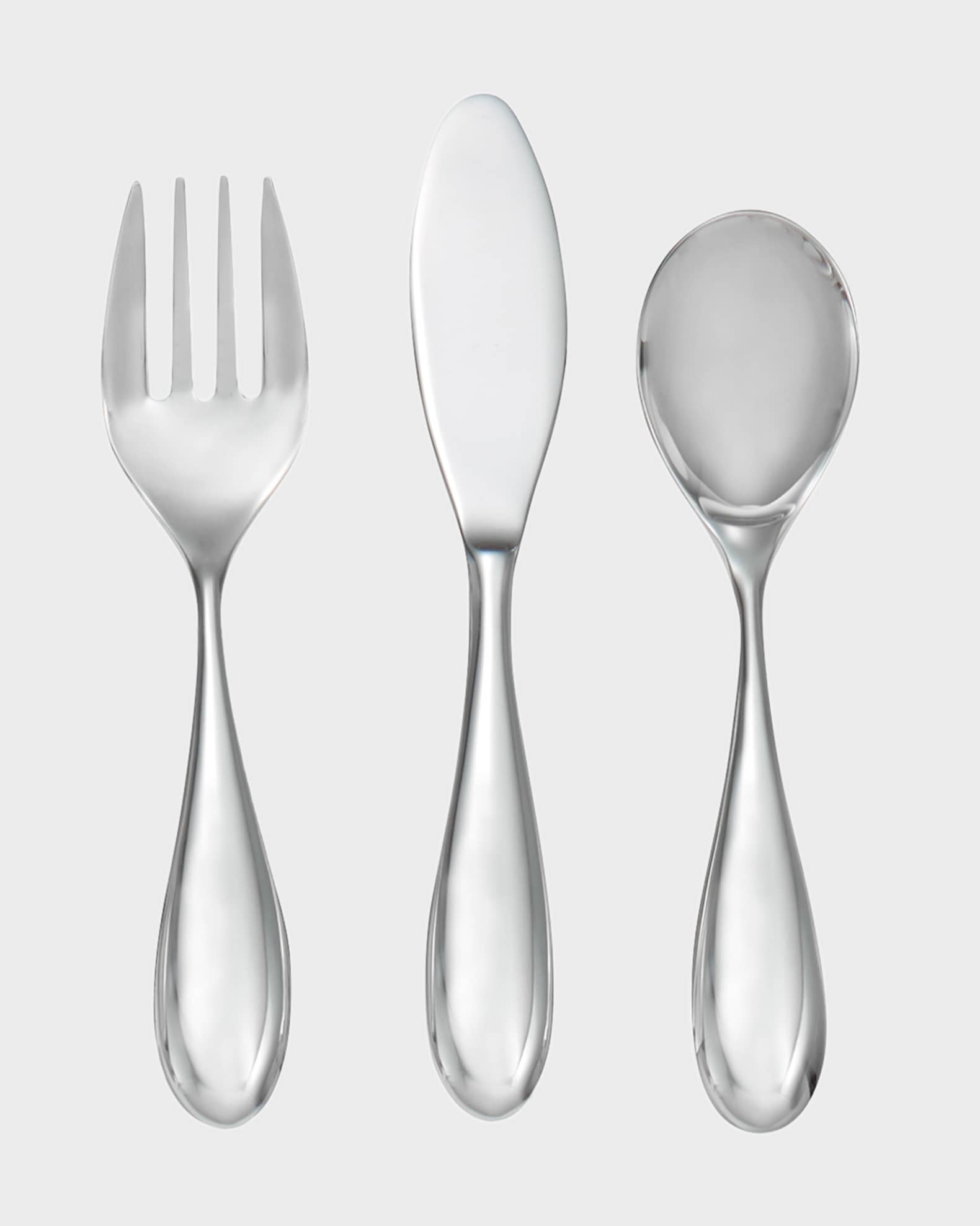 Nambe Baby's Kibo Flatware Set