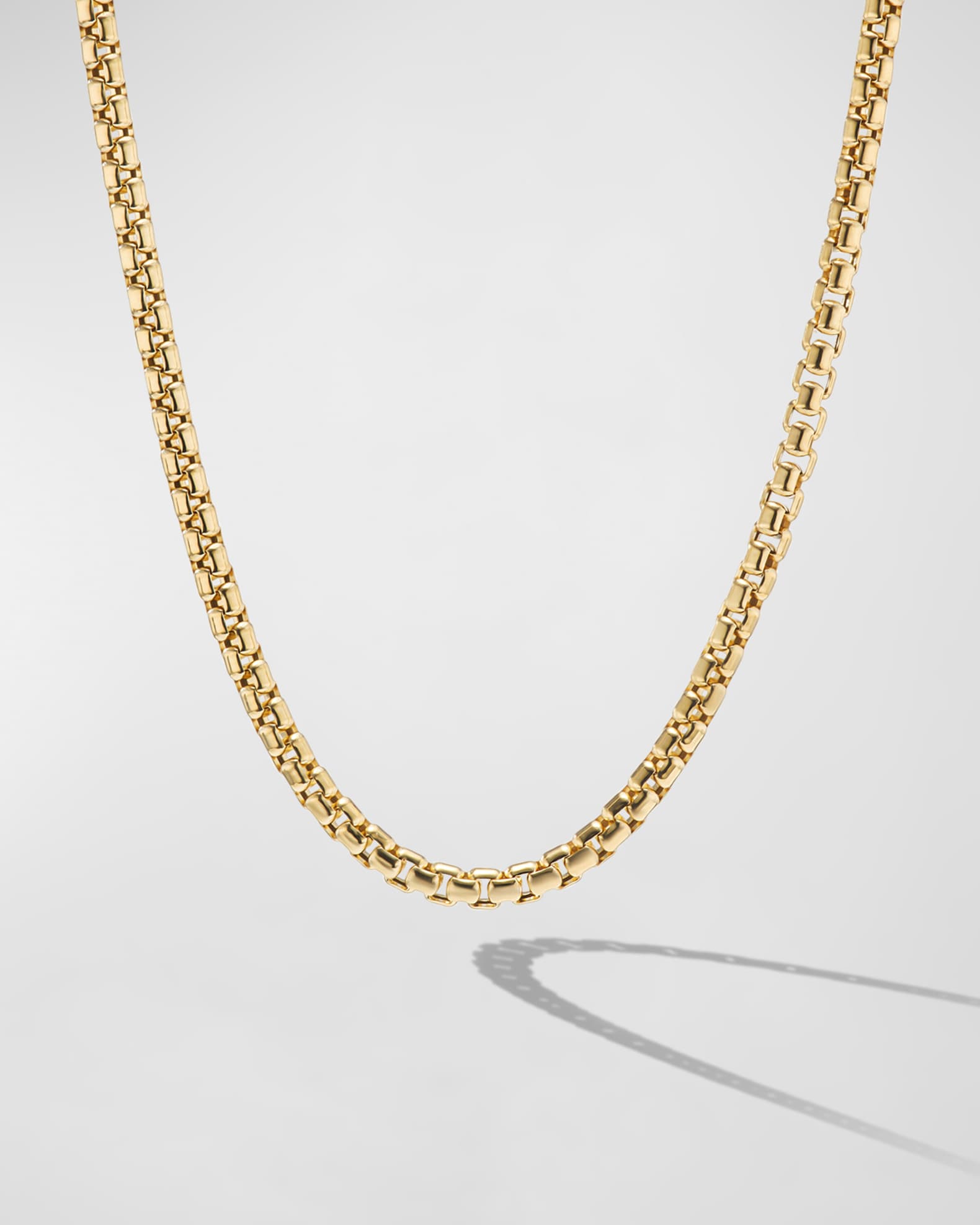 David yurman 18k yellow gold box chain necklace cheap