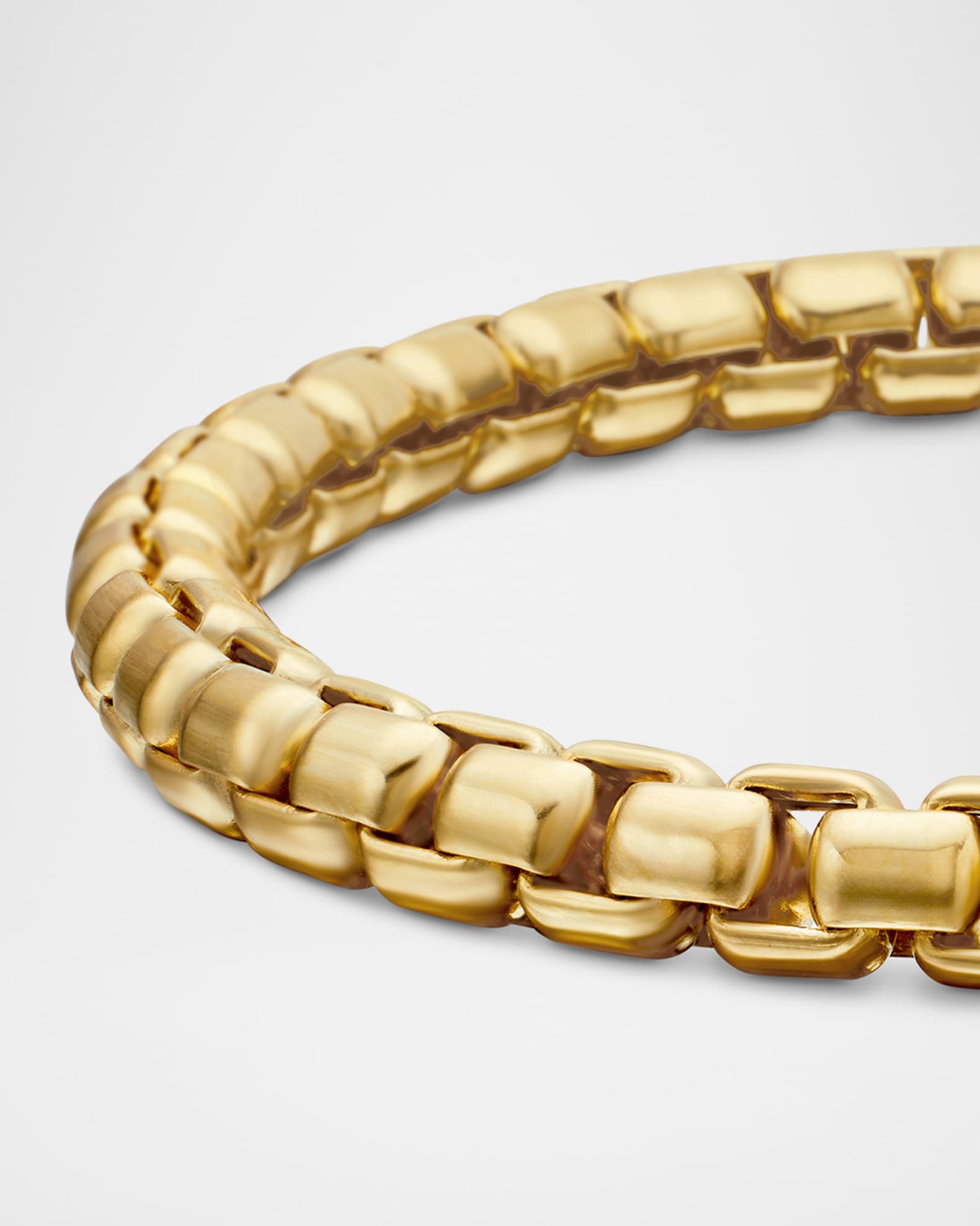 David Yurman Men's Box Chain Bracelet in 18K Gold, 5mm | Neiman Marcus