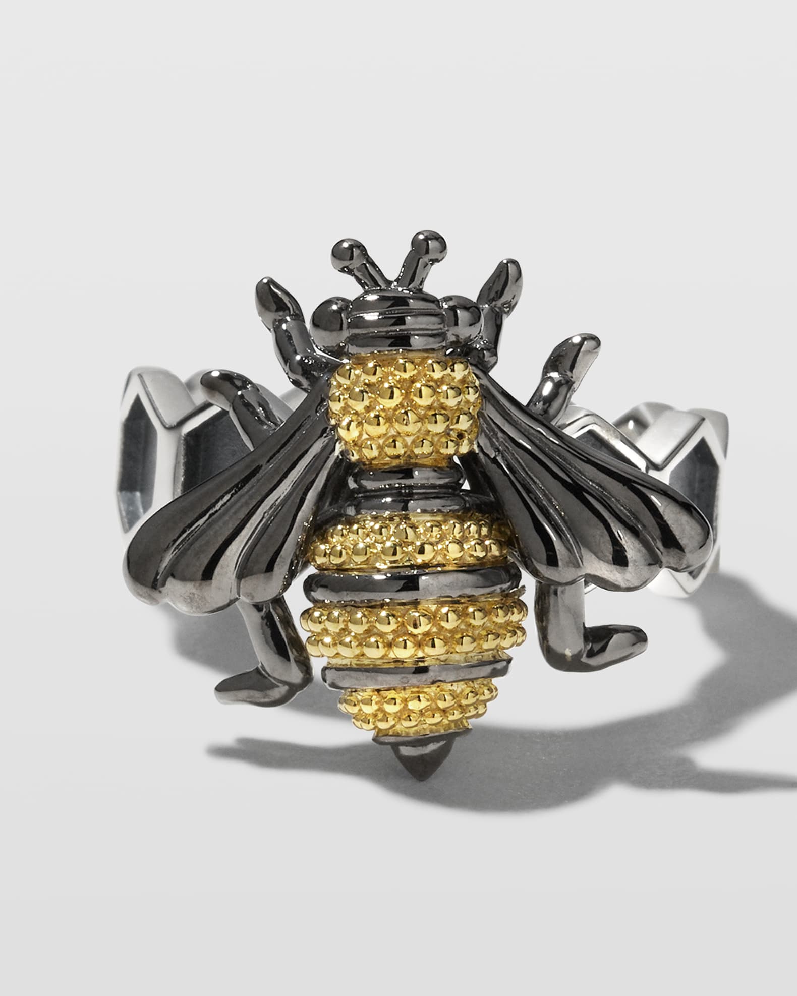 LAGOS Rare Wonders Honeybee Ring w/ 18k Gold | Neiman Marcus