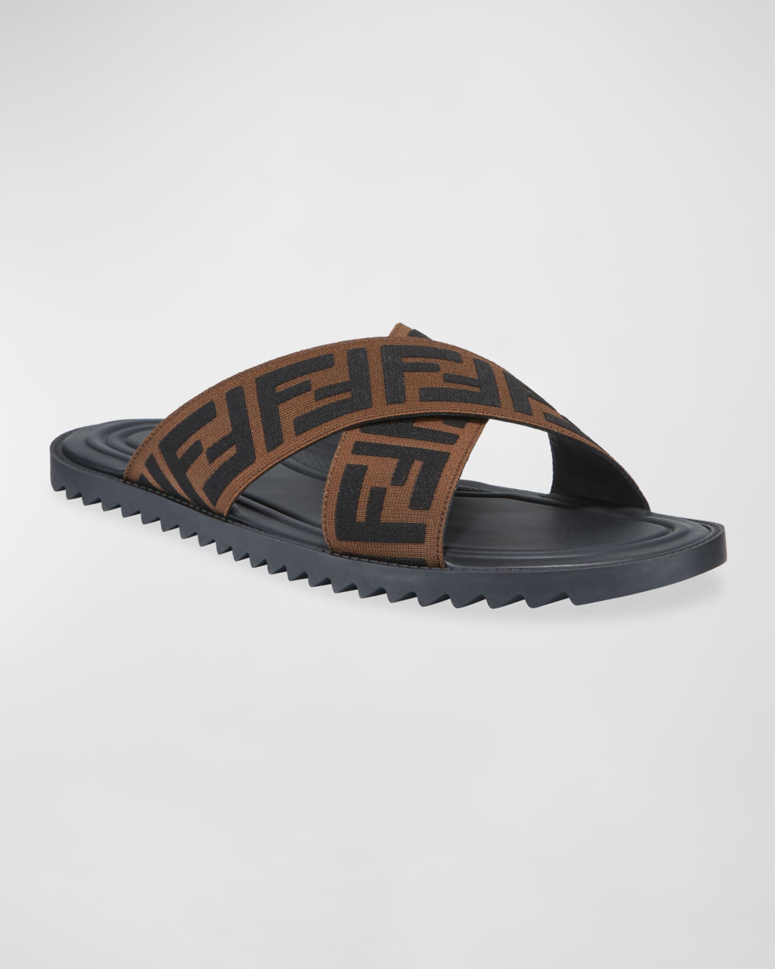 Fendi jacquard crossover slides discount