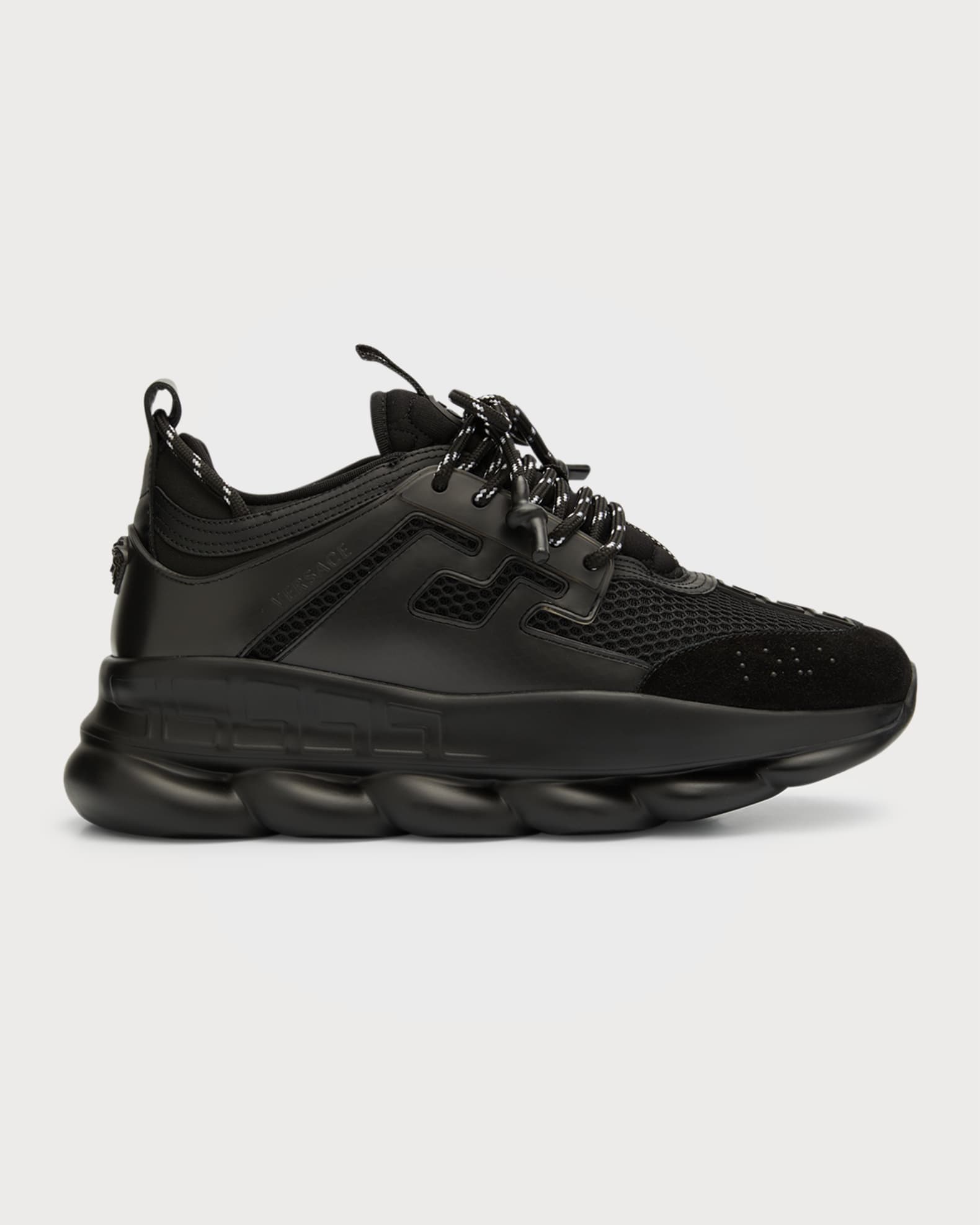 Versace Men's Chain Reaction Caged Sneakers | Neiman Marcus