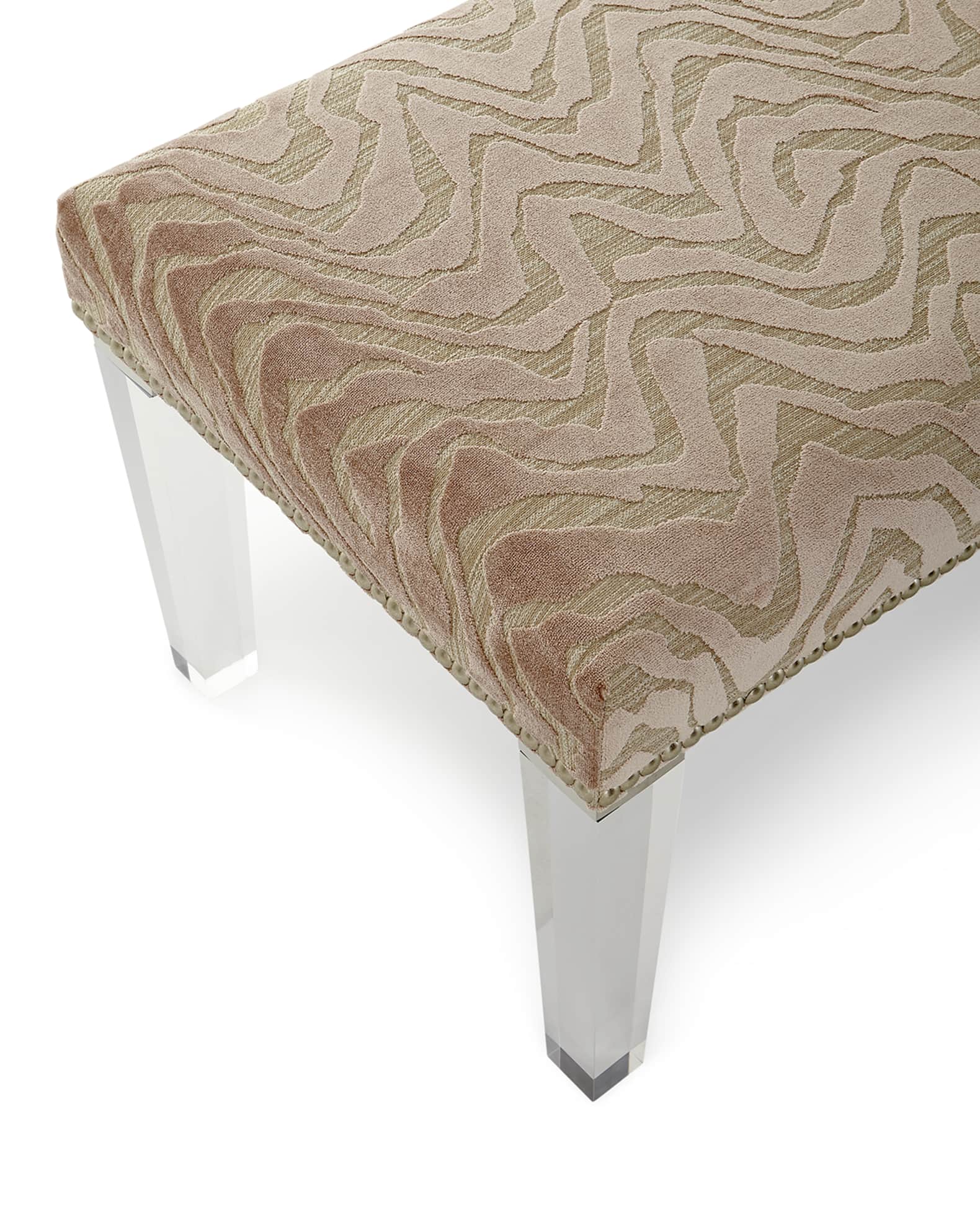 Pantone Bench with Acrylic Legs 1