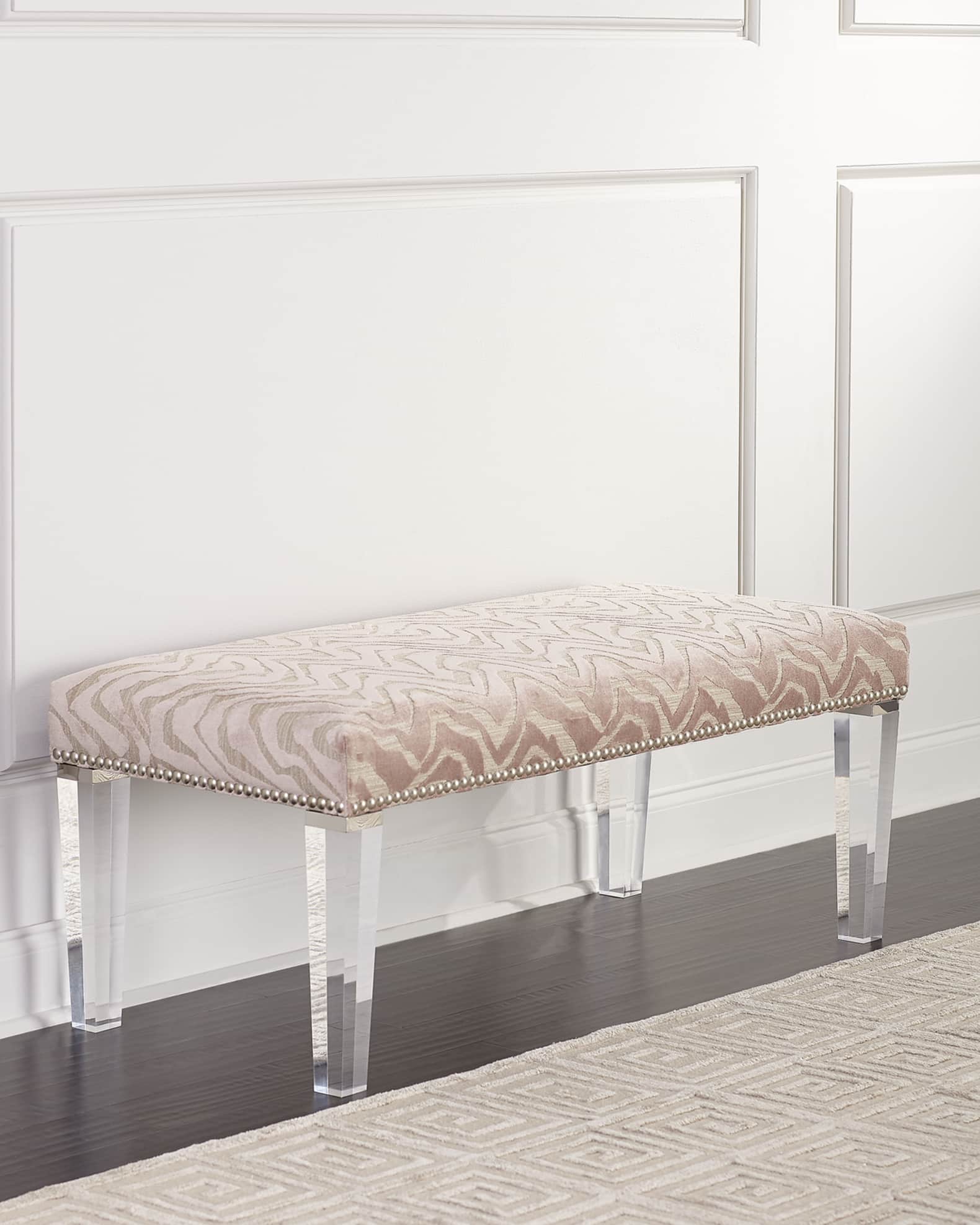 Pantone Bench with Acrylic Legs 0