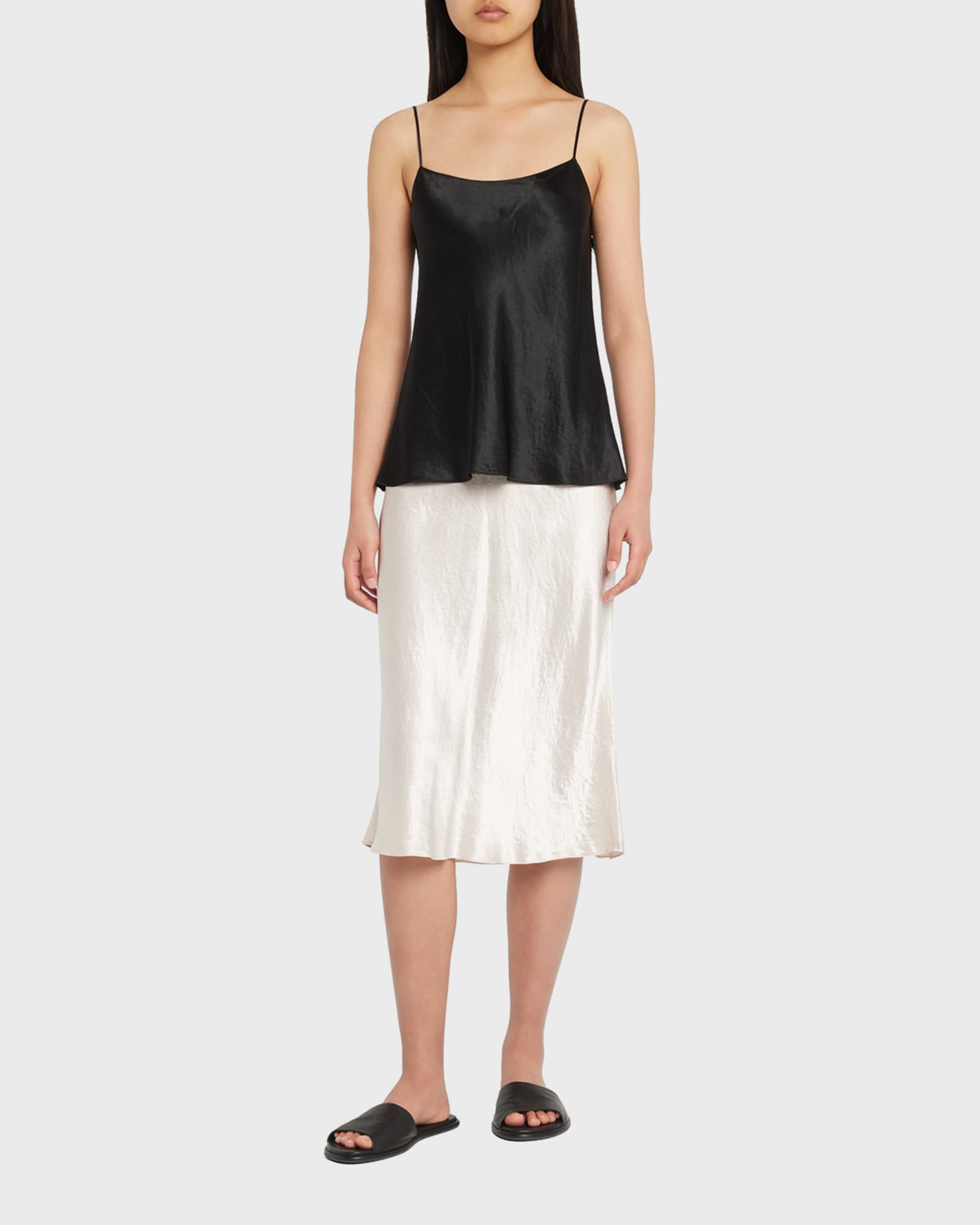 Satin Scoop-Neck Cami 1
