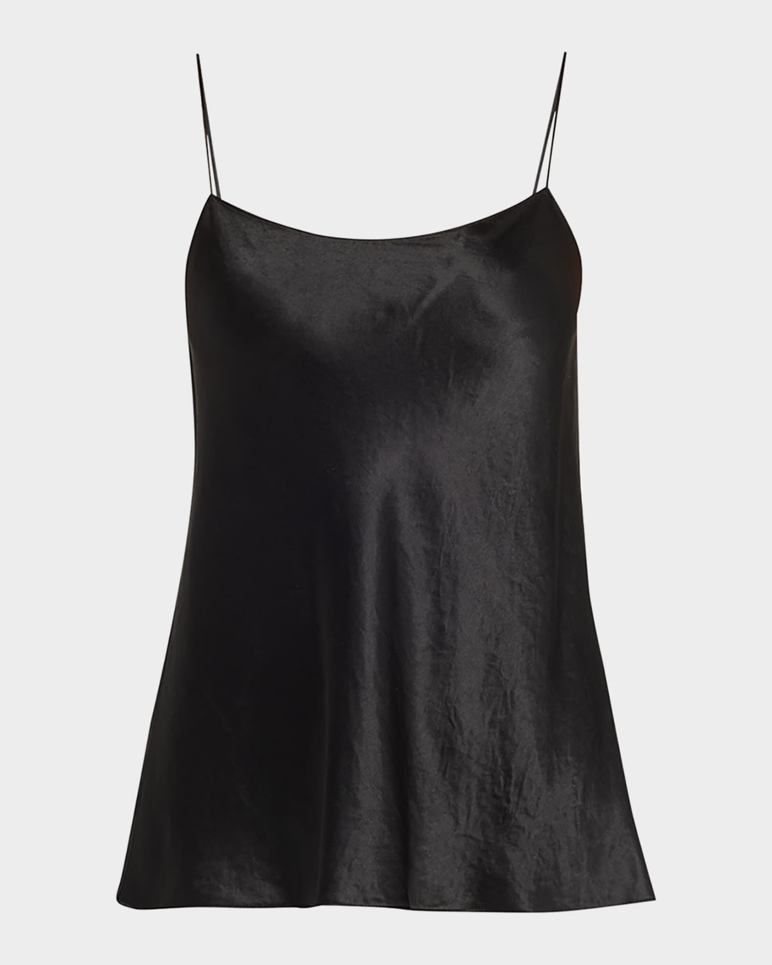 Satin Scoop-Neck Cami 0