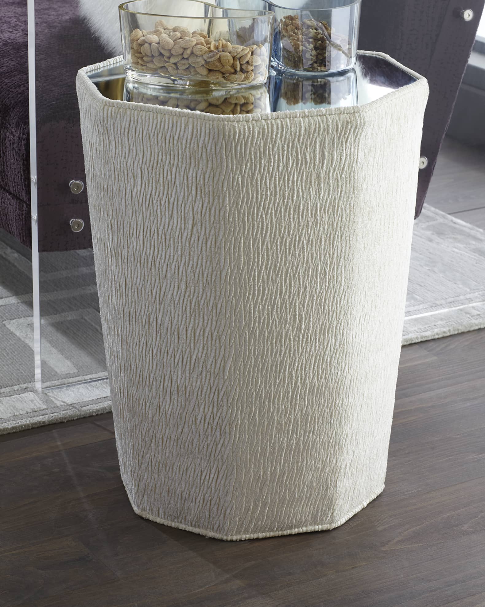 Gem Mirror-Top Side Table 0