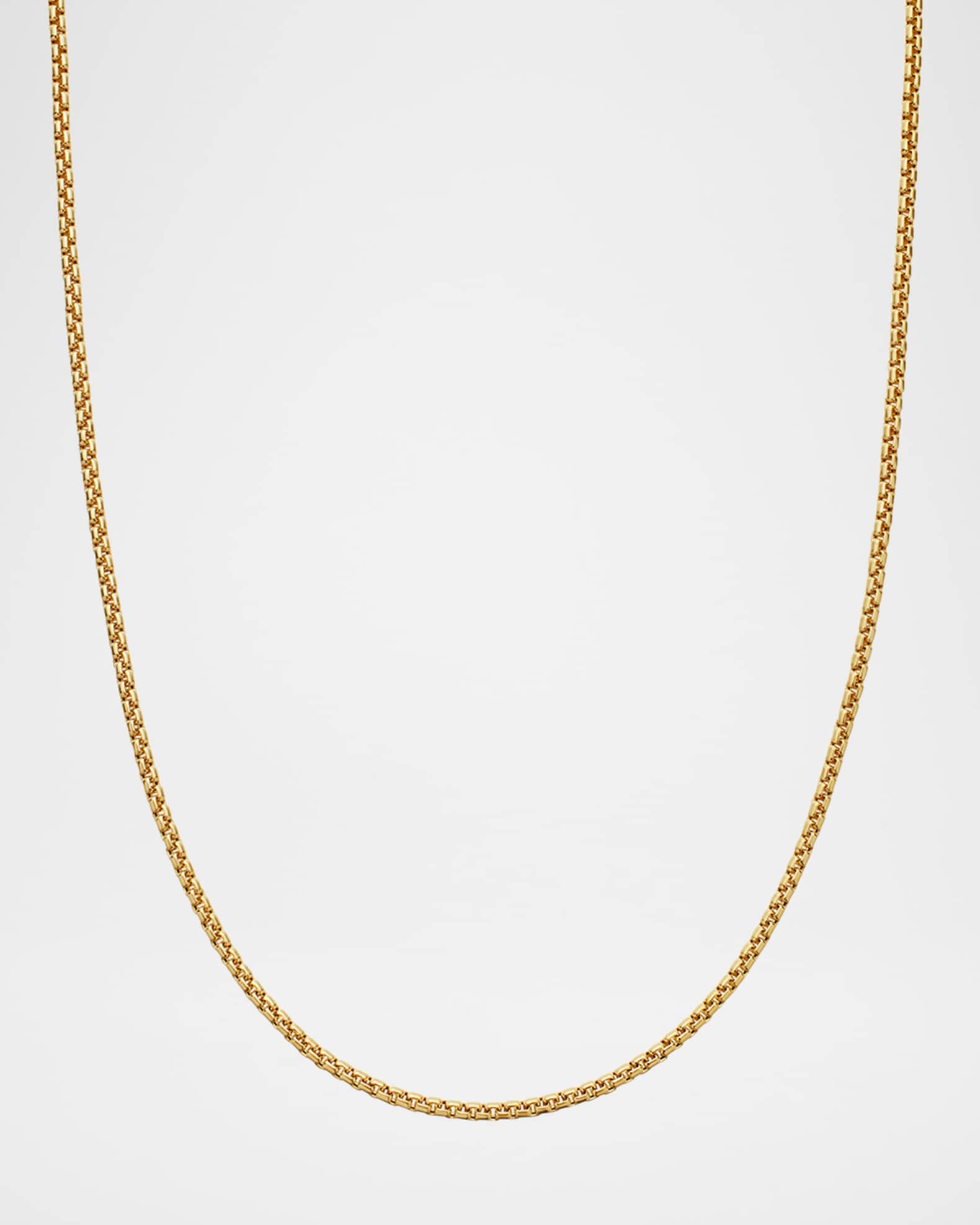 GOLD Chain Strap - Mini Elongated Box Chain - 1/4 (7mm) Wide