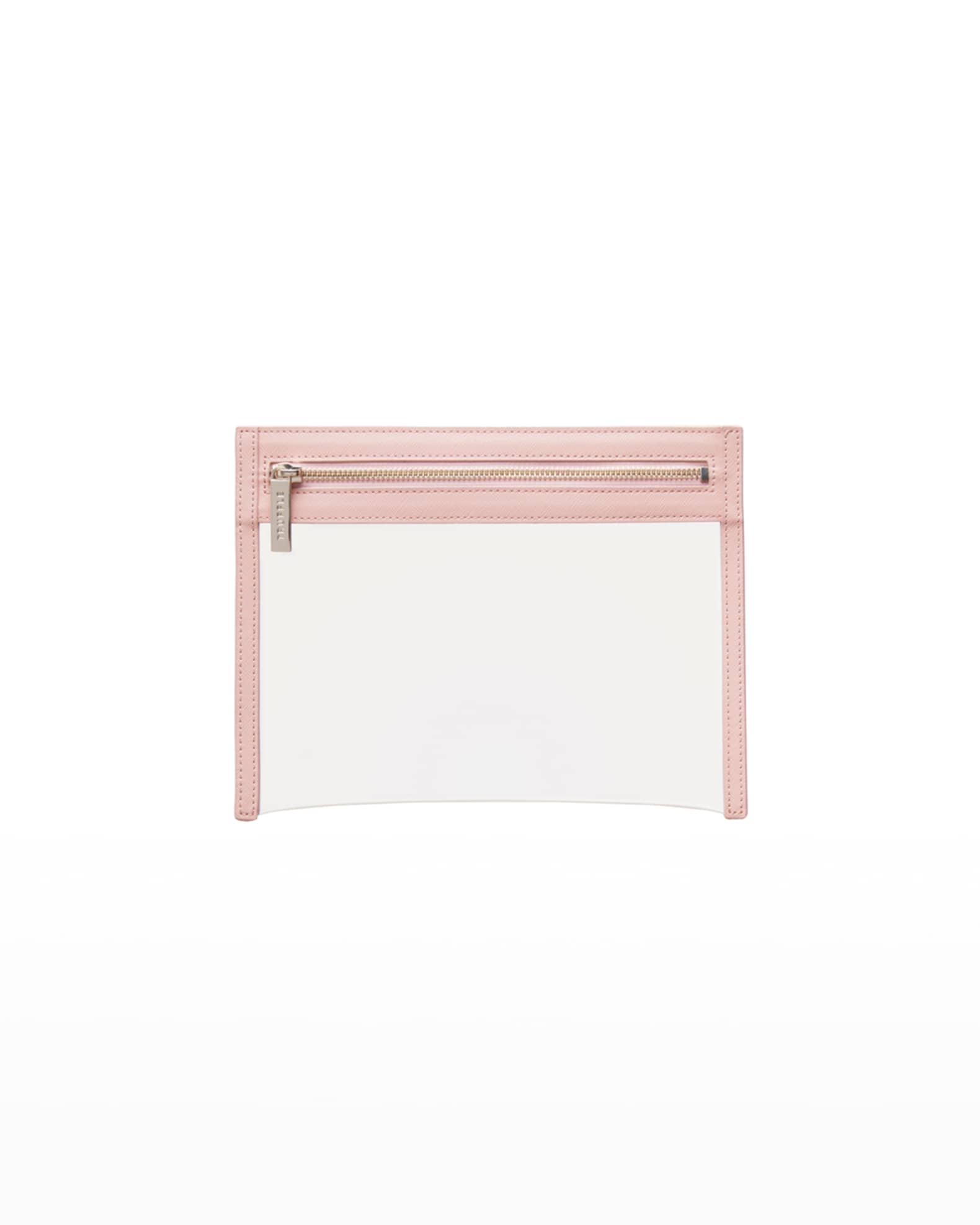Truffle Clarity Clutch Bag, Small Blush