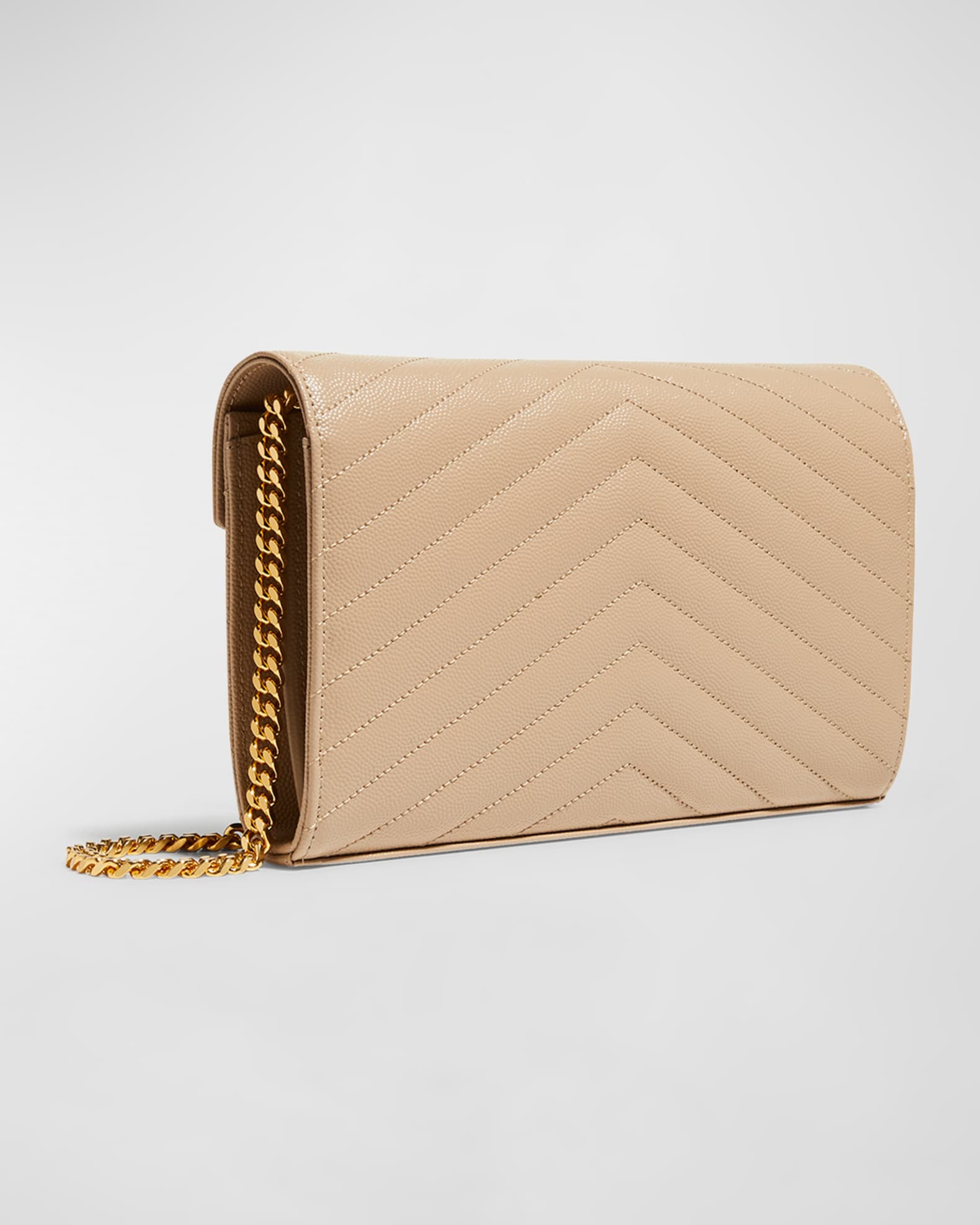 【Saint Laurent】Monogram Classic Chain Wallet Shoulder Bag YSL Saint Laurent Classic Monogram Wallet on Chain Crossbody