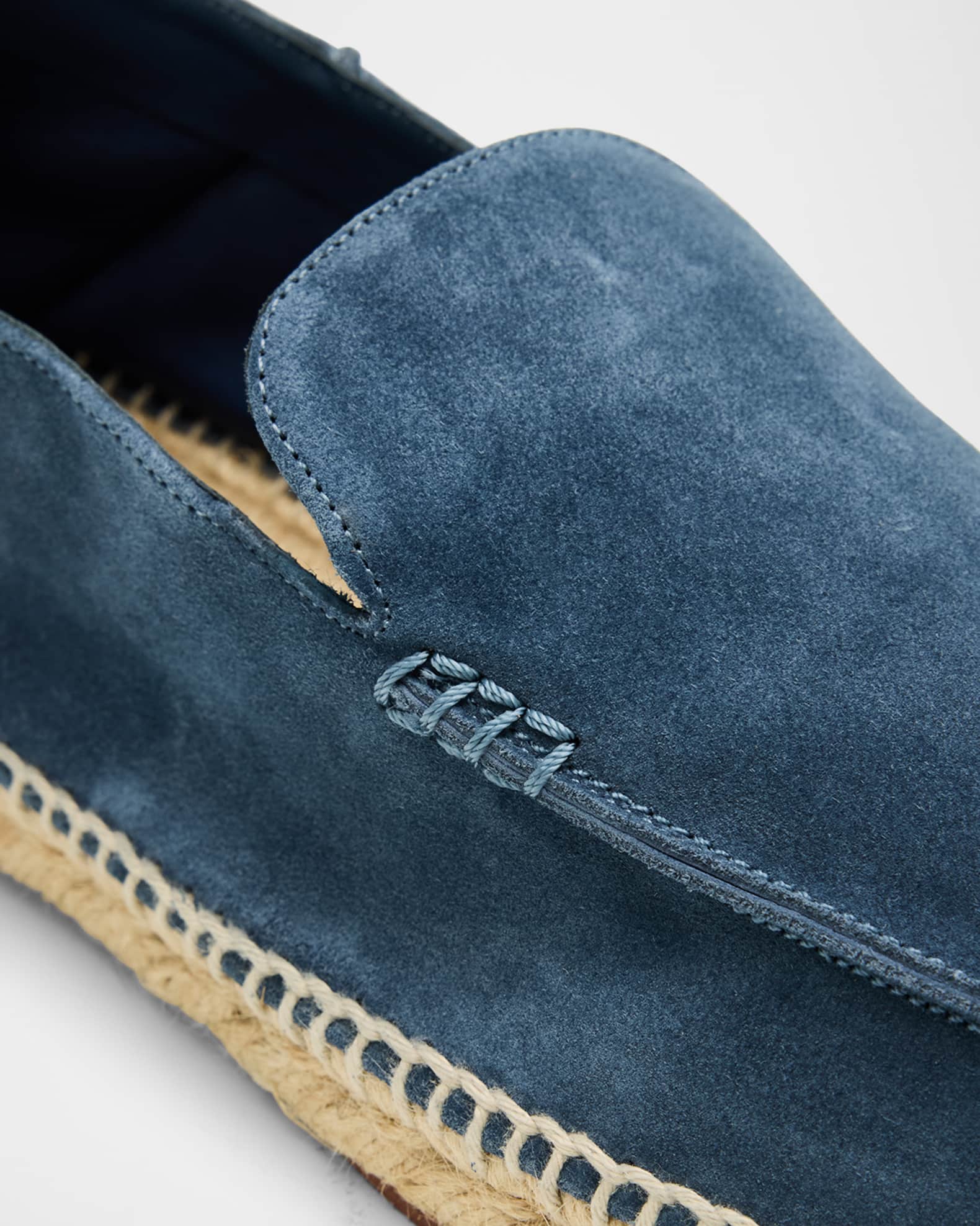 Men's Foldover Suede Espadrille | Neiman Marcus