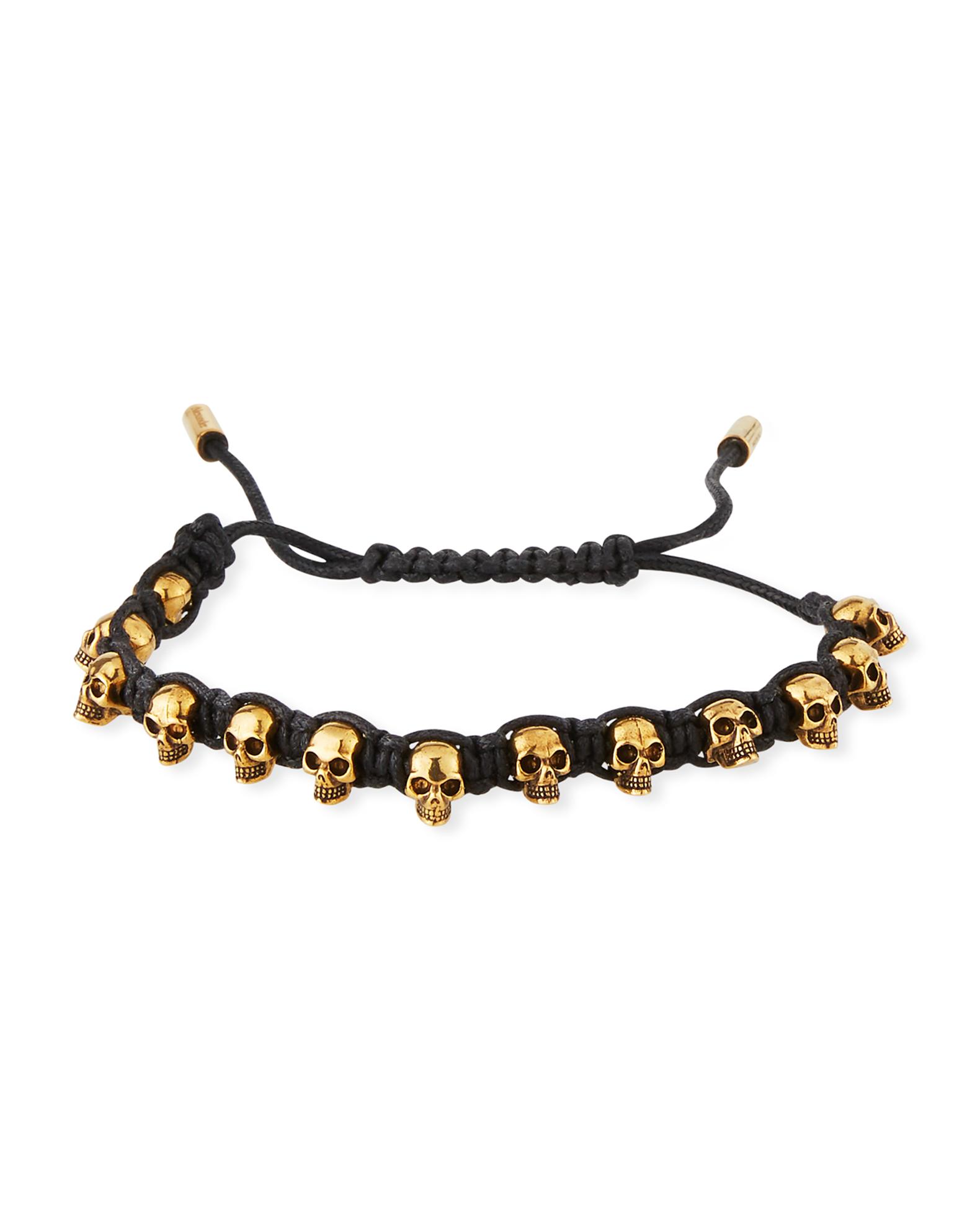Alexander McQueen 'Multi Skull Braided Friendship' Bracelet