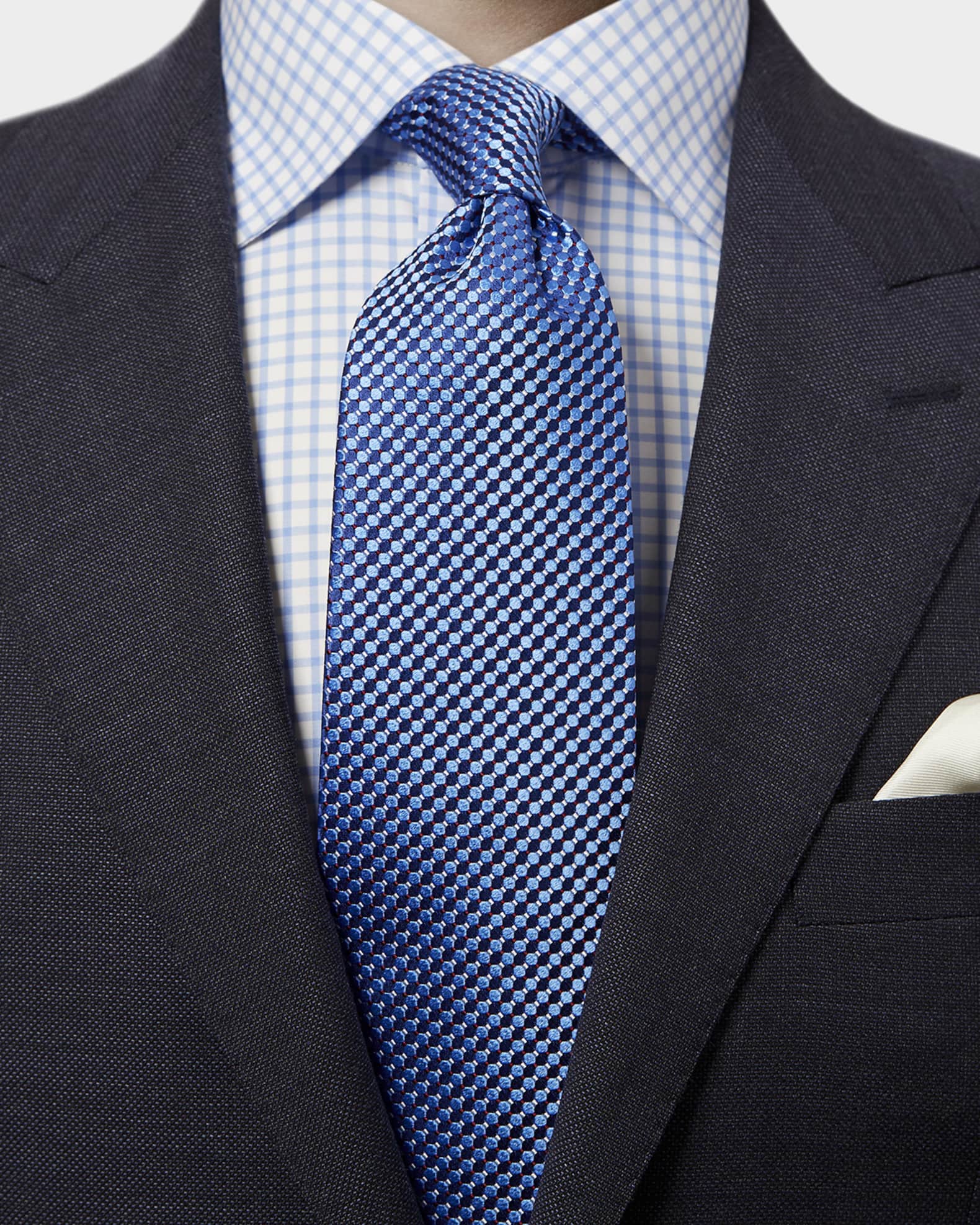 Micro-Circle Silk Tie 1