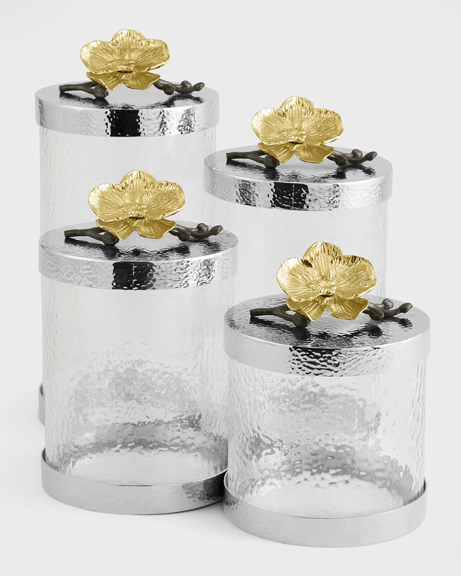 Michael Aram Gold Orchid Extra Small Canister | Neiman Marcus