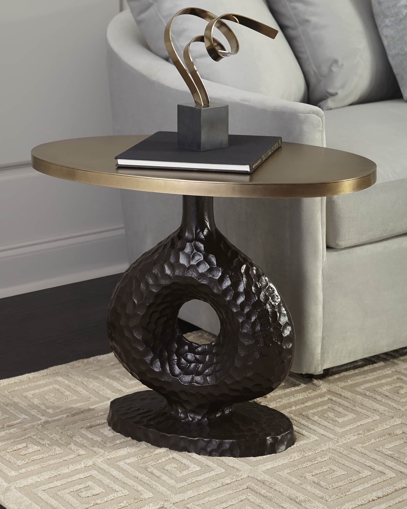 Seth Textured Side Table 0