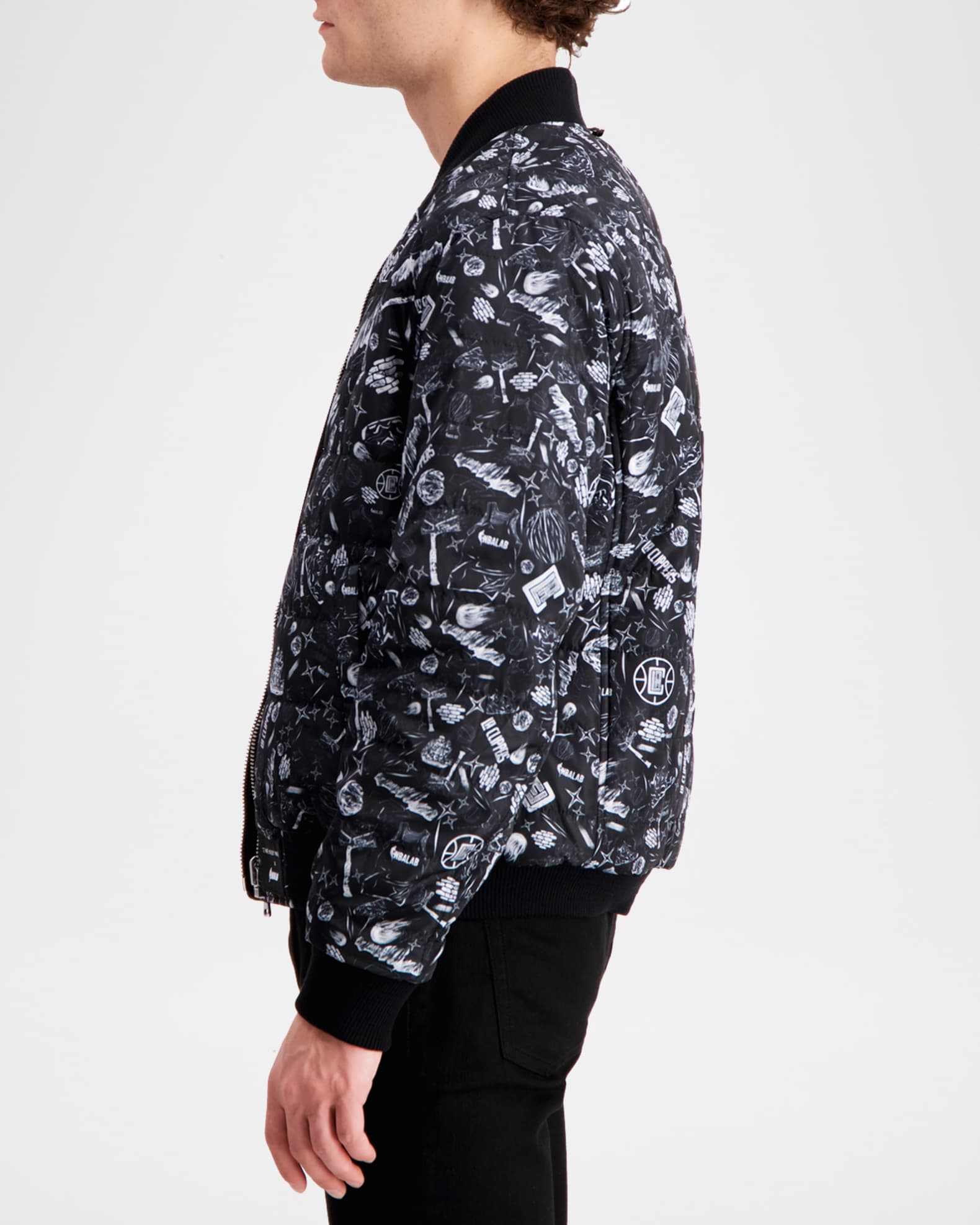 Men s LA Clippers Reversible Bomber Jacket
