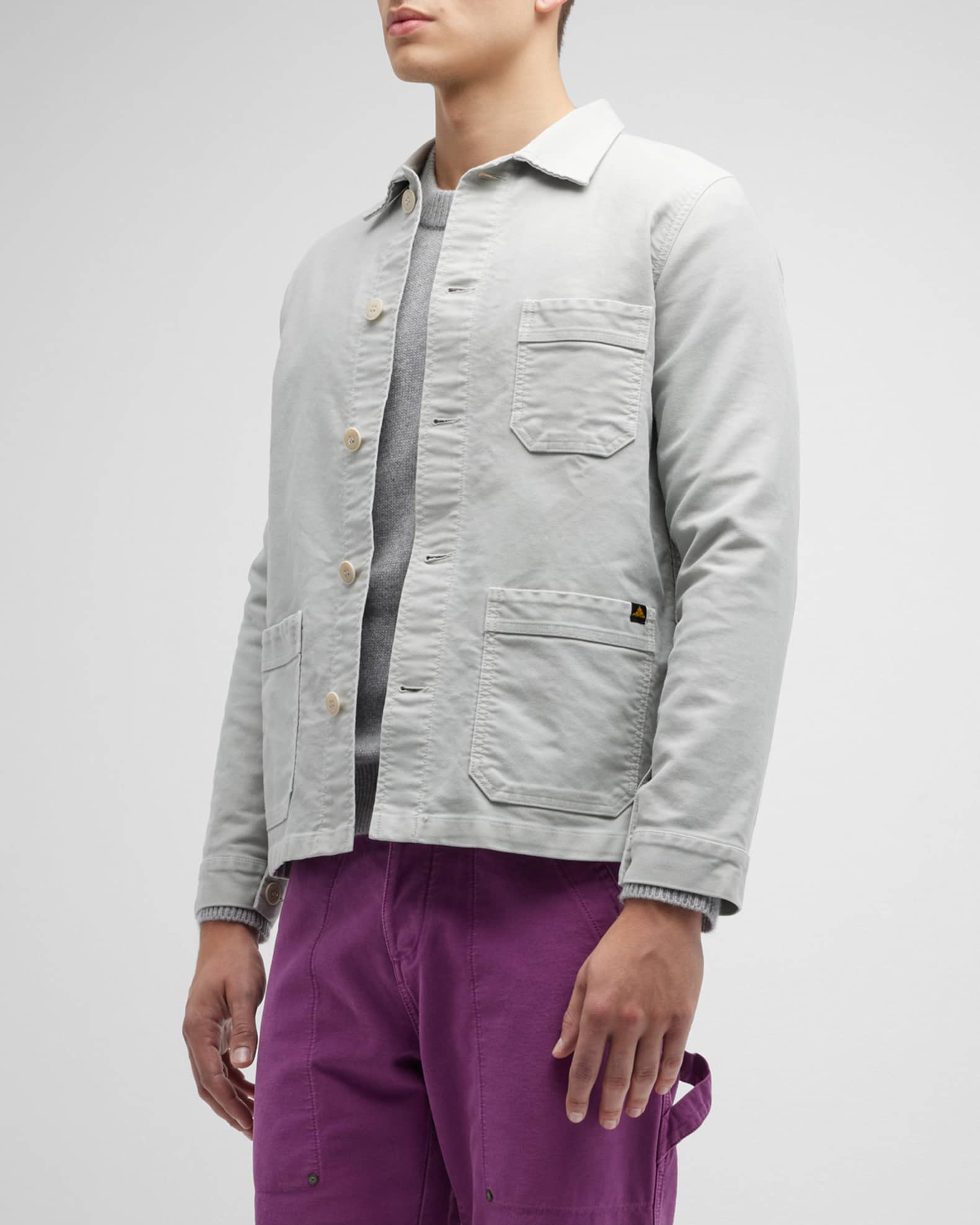 B. x Le Mont St. Michel Men's StoneWashed French Worker Jacket