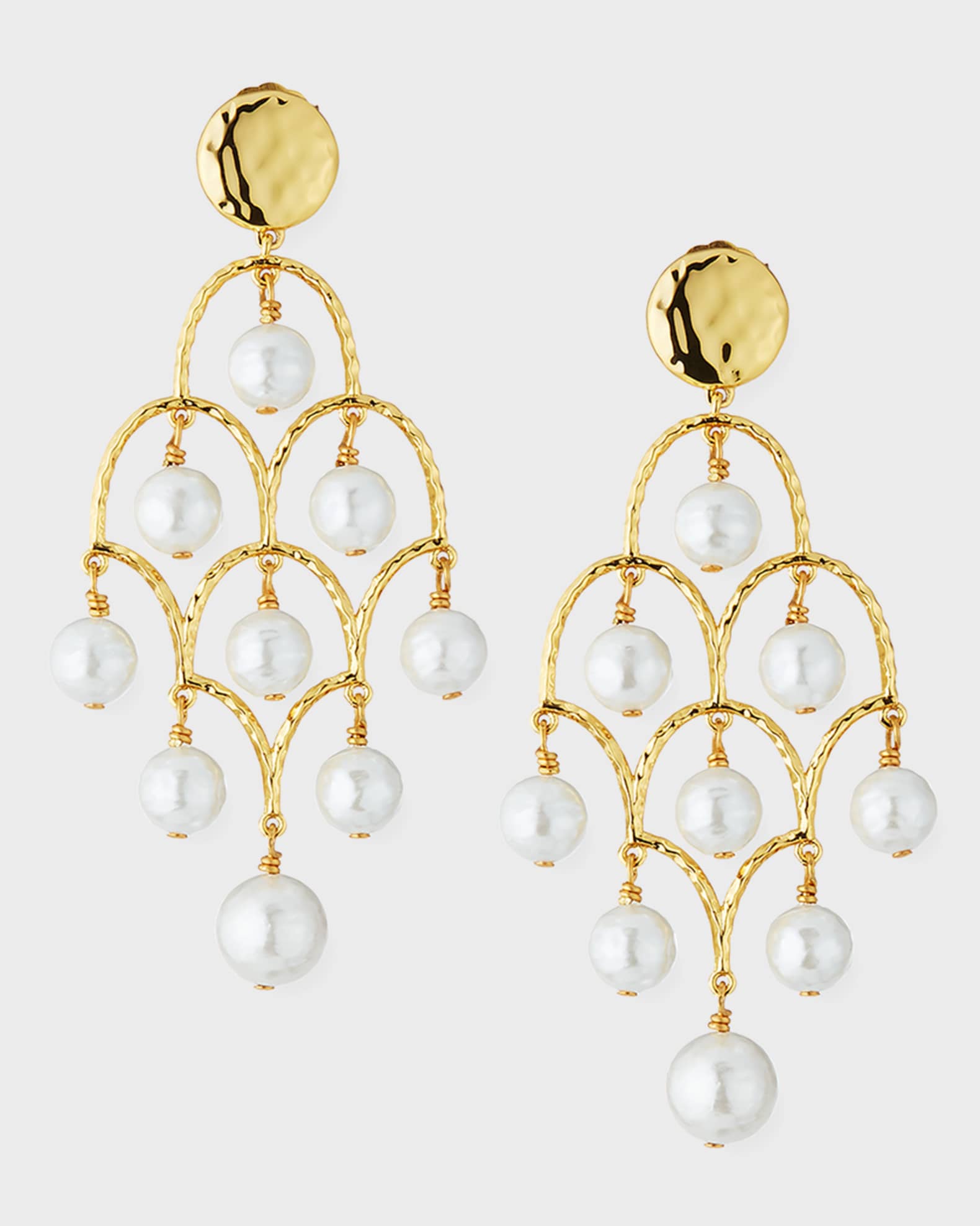 Mother-of-Pearl Chandelier Earrings 0