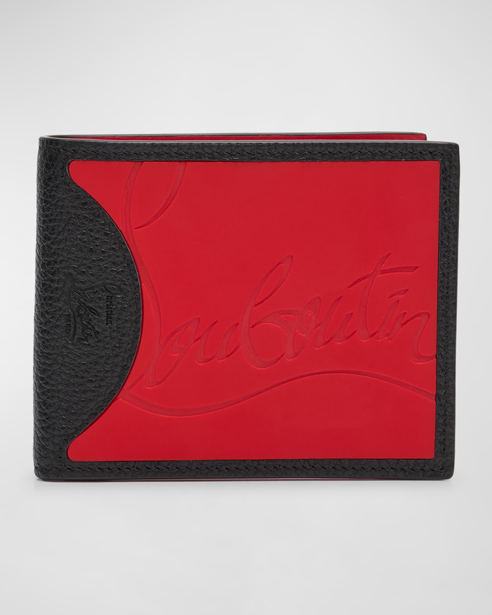 Christian Louboutin Men's Coolcard Two-Tone Leather Wallet | Neiman Marcus