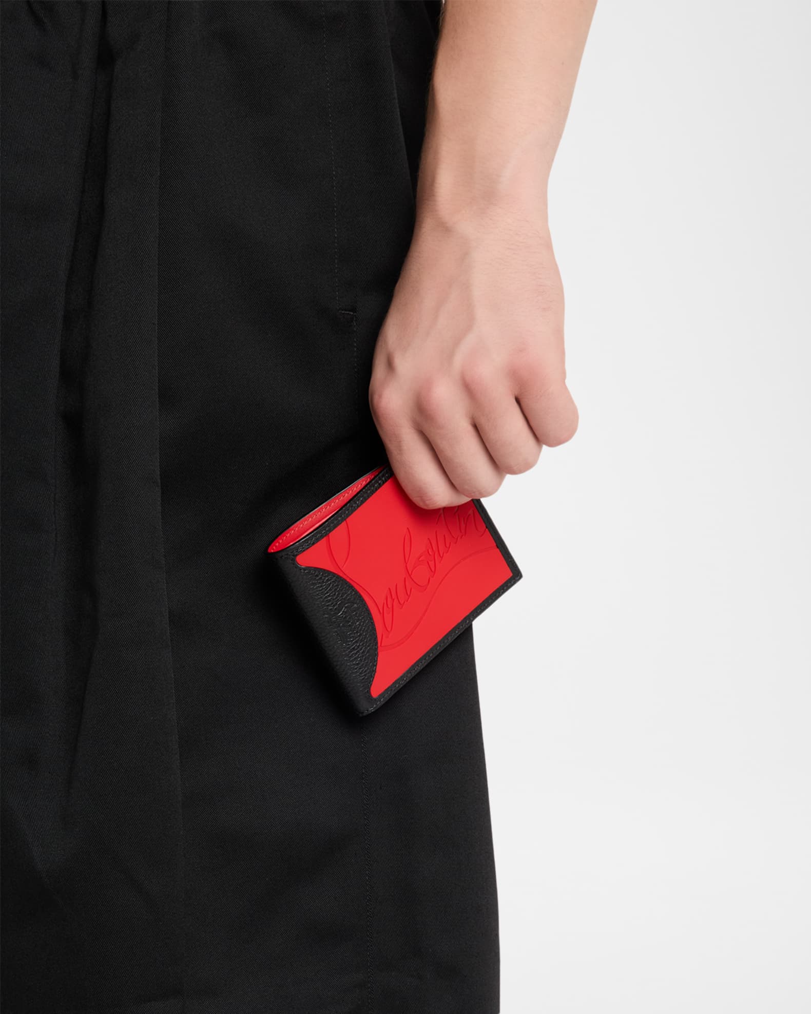 Christian Louboutin Men's Coolcard Two-Tone Leather Wallet