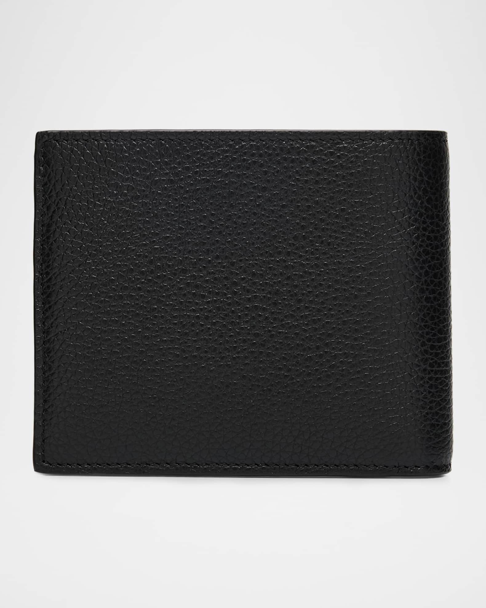 Christian Louboutin / M COOLCOIN WALLET/2つ折り財布/レザー/BLK/無地/メンズ// Christian Louboutin Men's Coolcard Two-Tone Leather Wallet