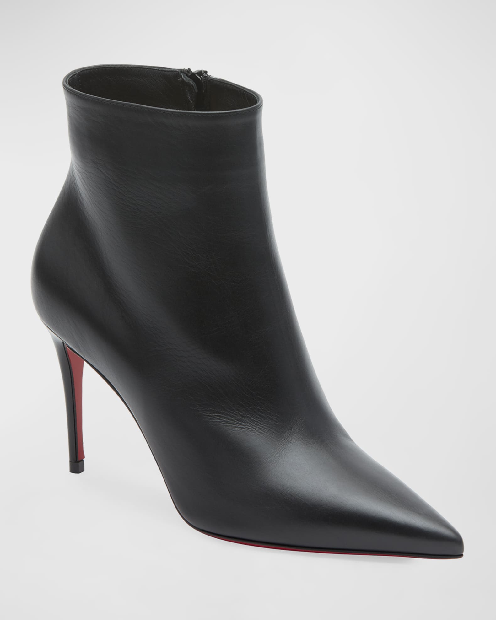 Christian Louboutin So Kate Leather Red Sole Booties Neiman Marcus