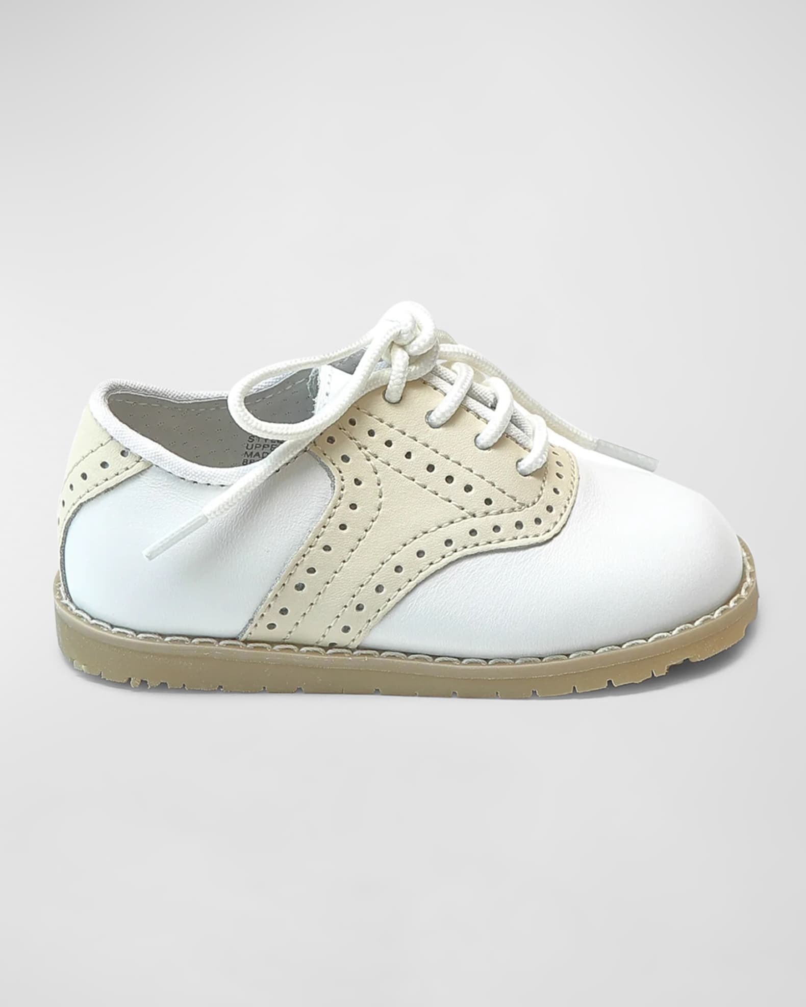 Boy s Luke Two Tone Leather Saddle Shoes