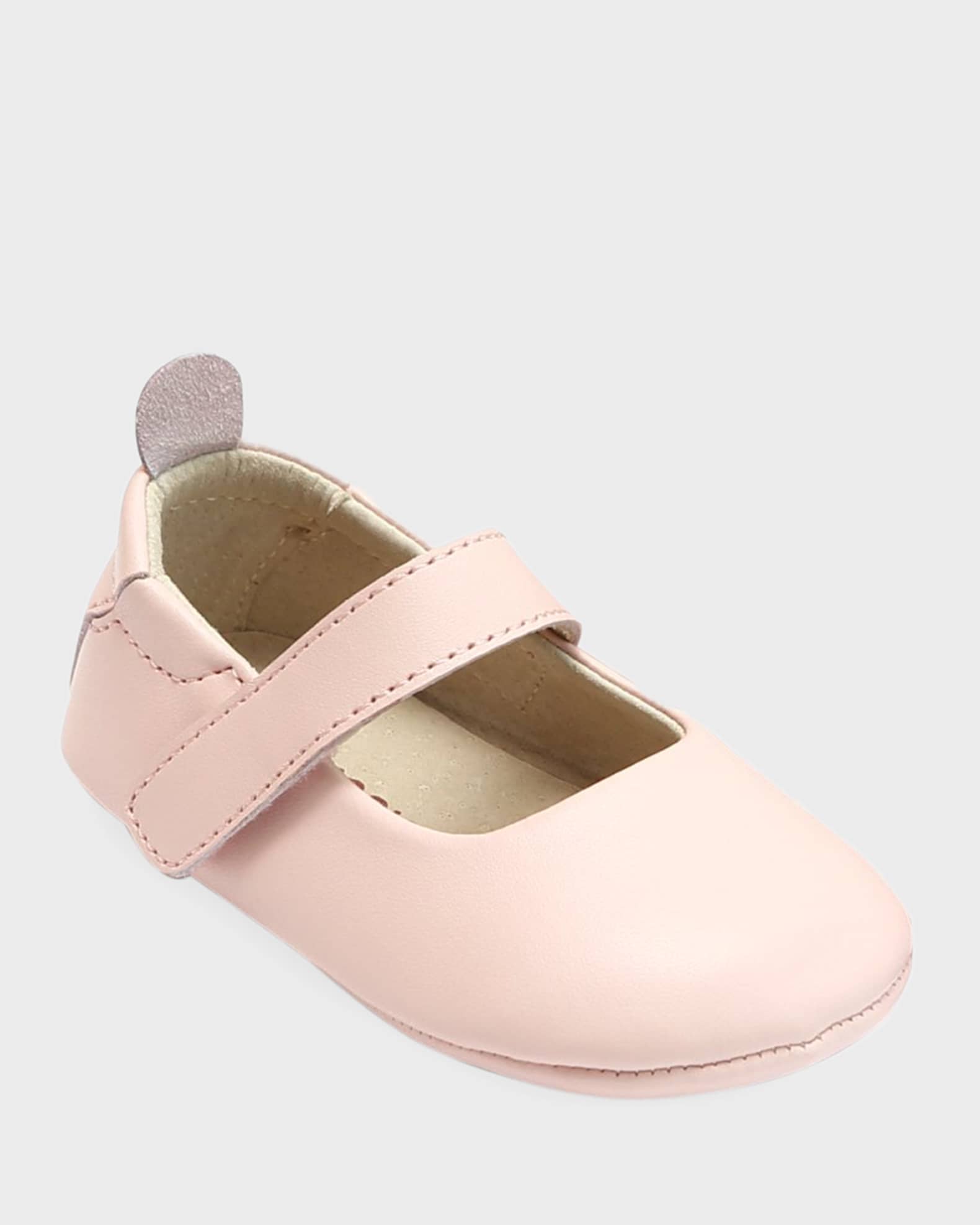 Girl's Charlotte Leather Mary Jane Crib Shoes, Baby 0