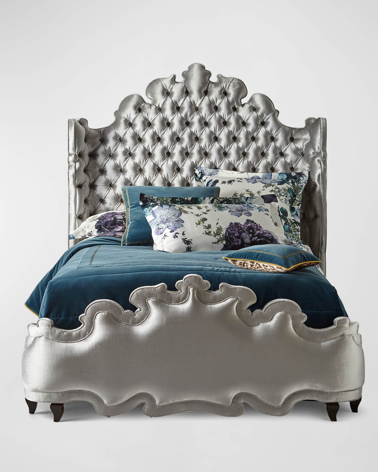 Haute House Isabella Tufted King Bed, King Neiman Marcus