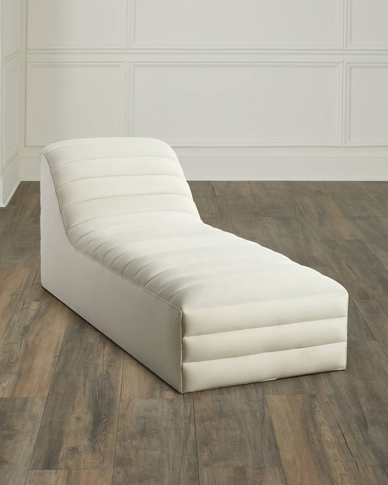 Simone Channel Tufted Chaise 0