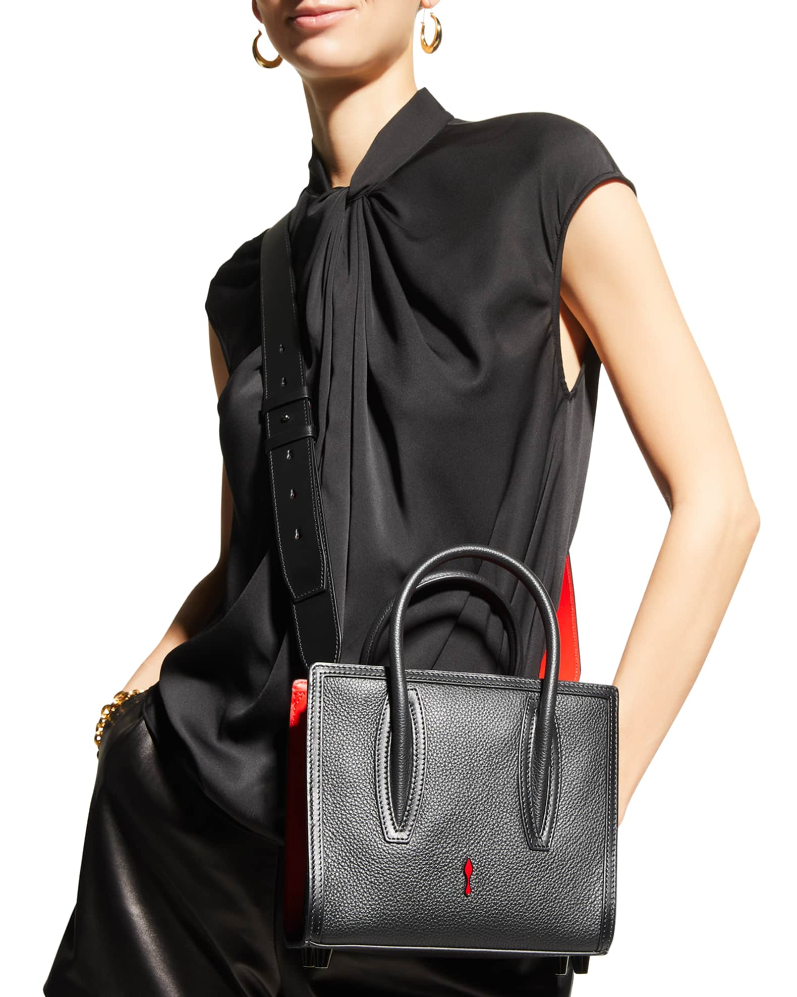 Christian Louboutin Paloma Mini Calf Empire Tote Bag | Neiman Marcus