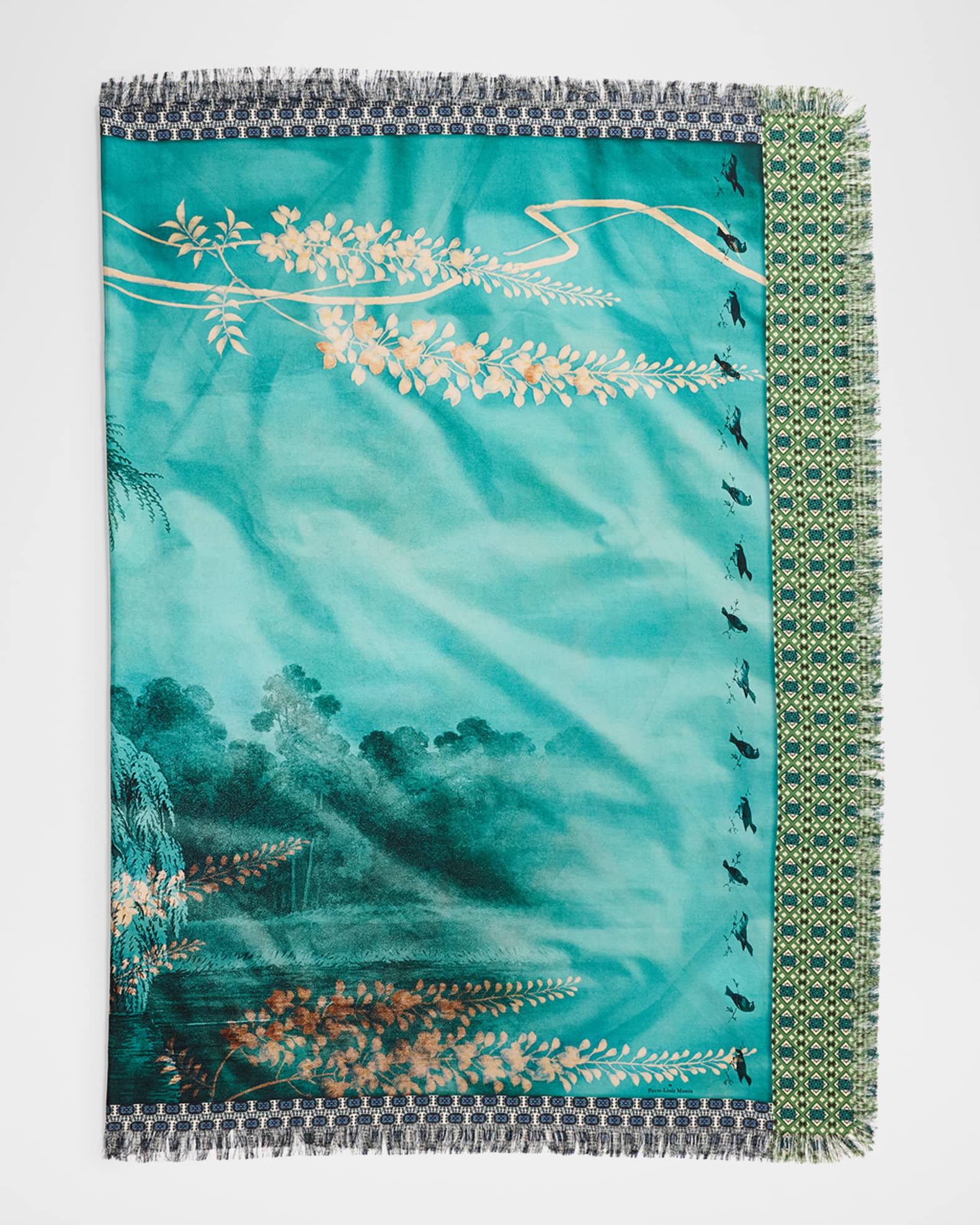Mascia Aloe Ultrawash Silk Scarf 0