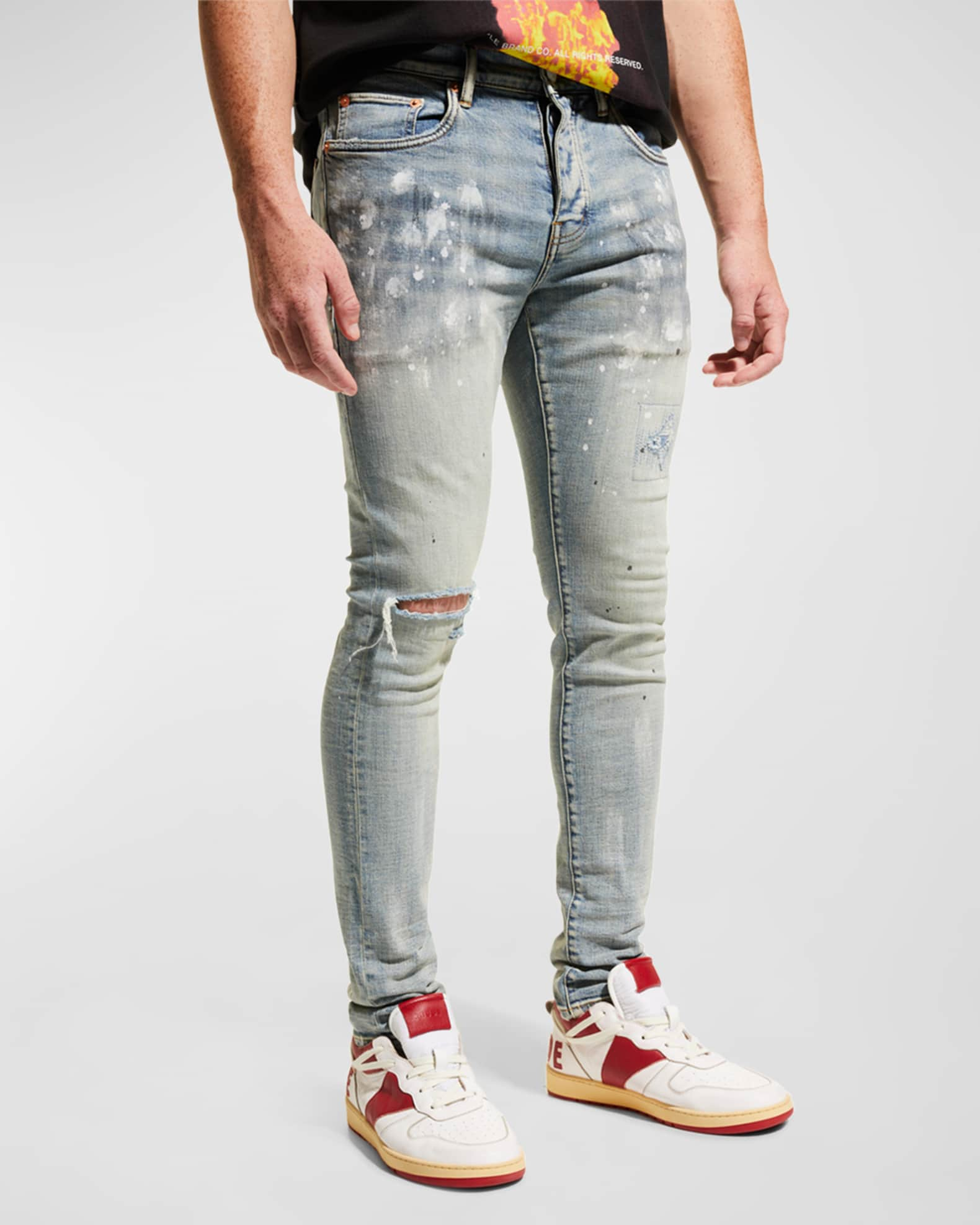 Men's Slim-Fit Distressed Jeans