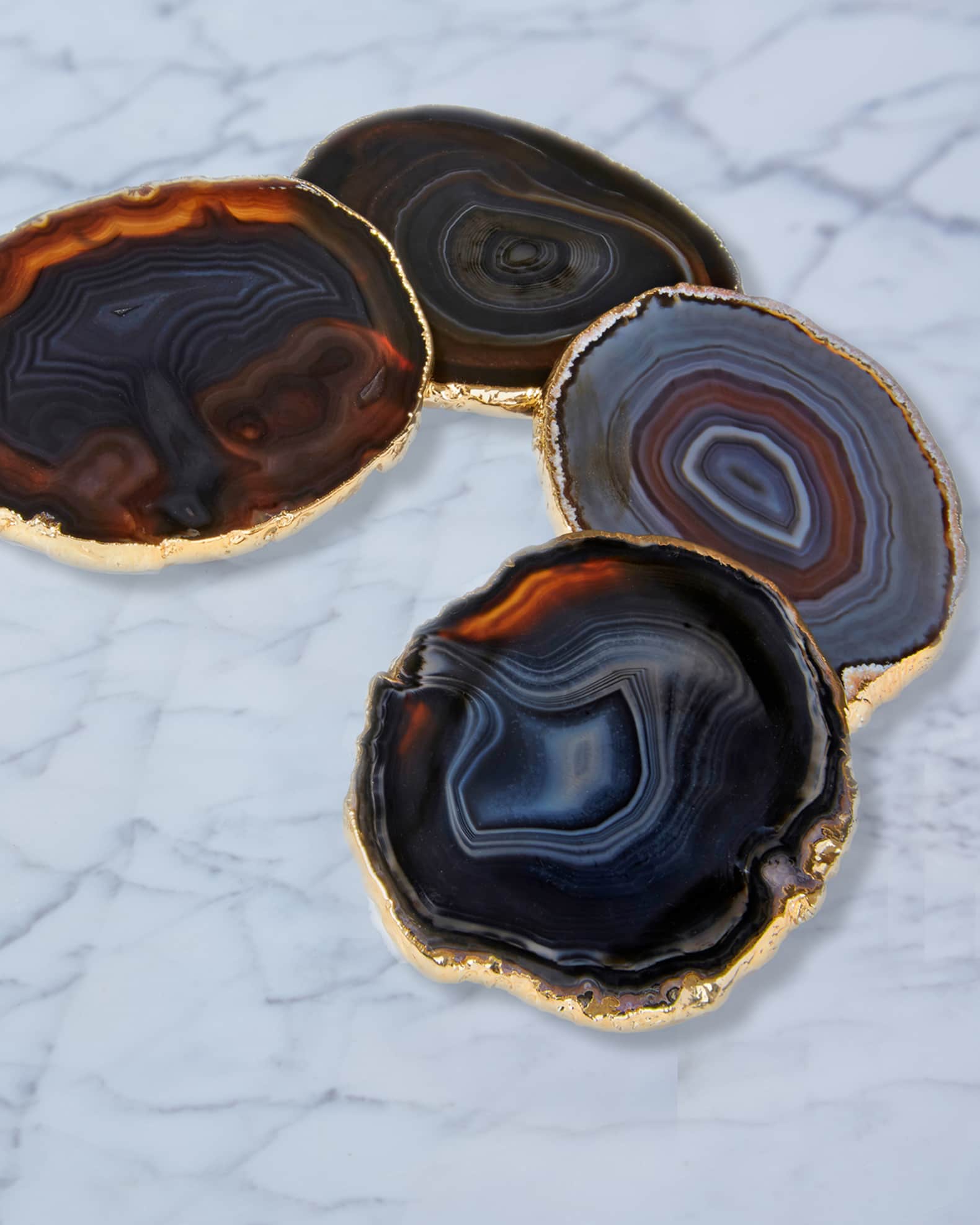 Midnight Agate Lumino Coasters, 4-Piece Set 1